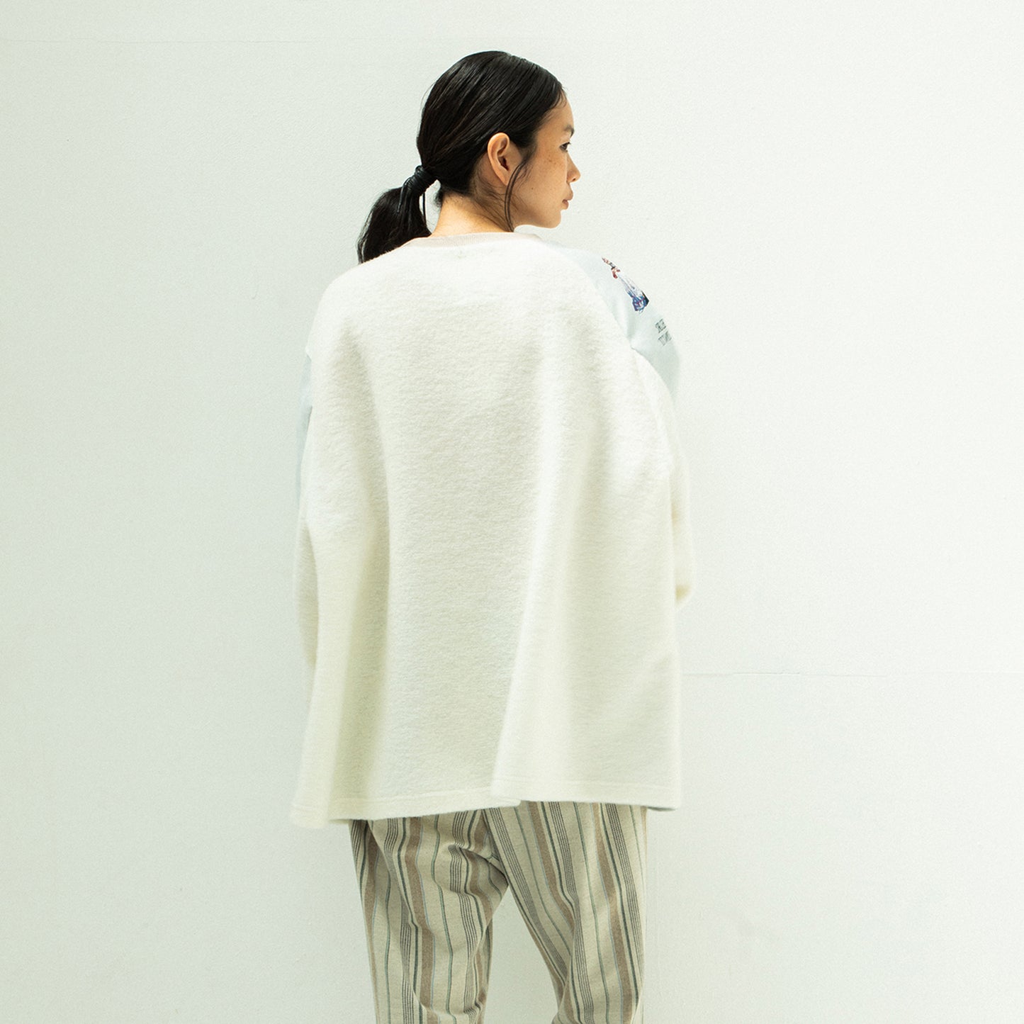 STOF / 先行予約 FLAGMENTS MIX PULLOVER - WHITE