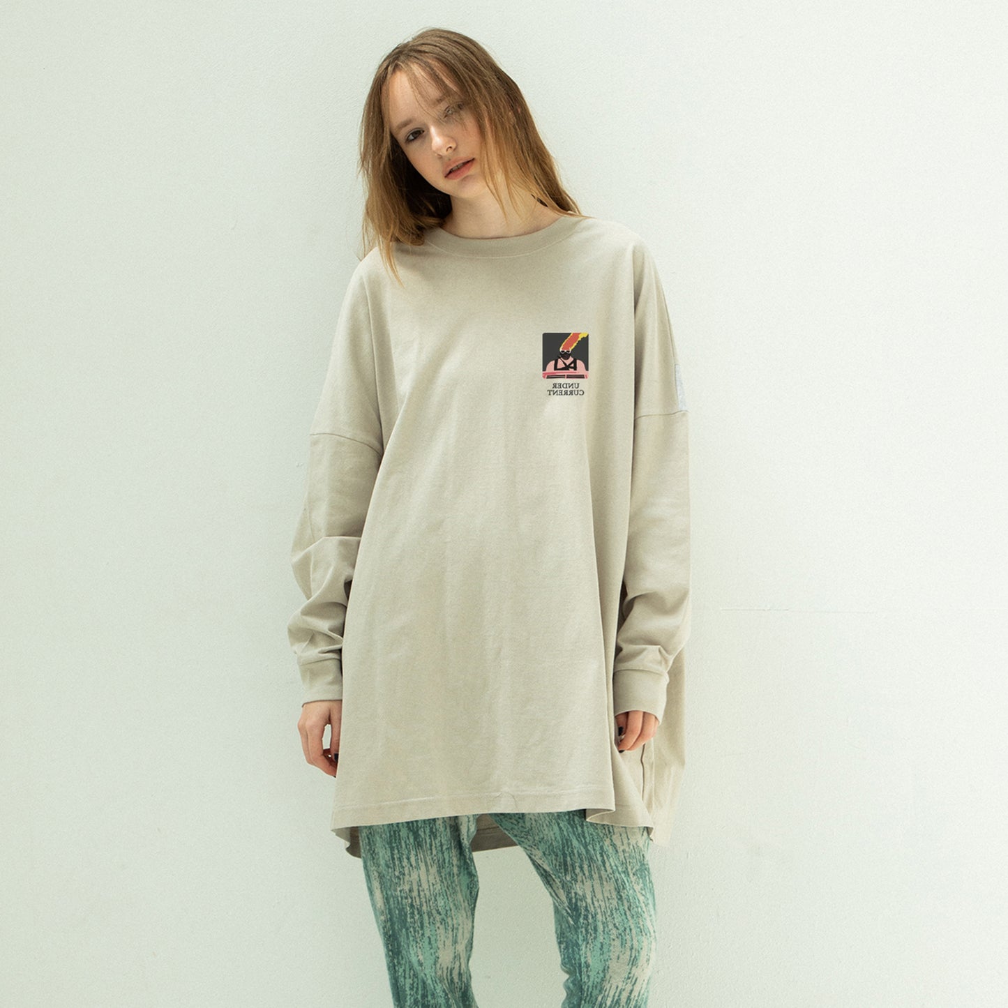 STOF / 先行予約 COLOR MIX RELAX TEE - G.BEIGE