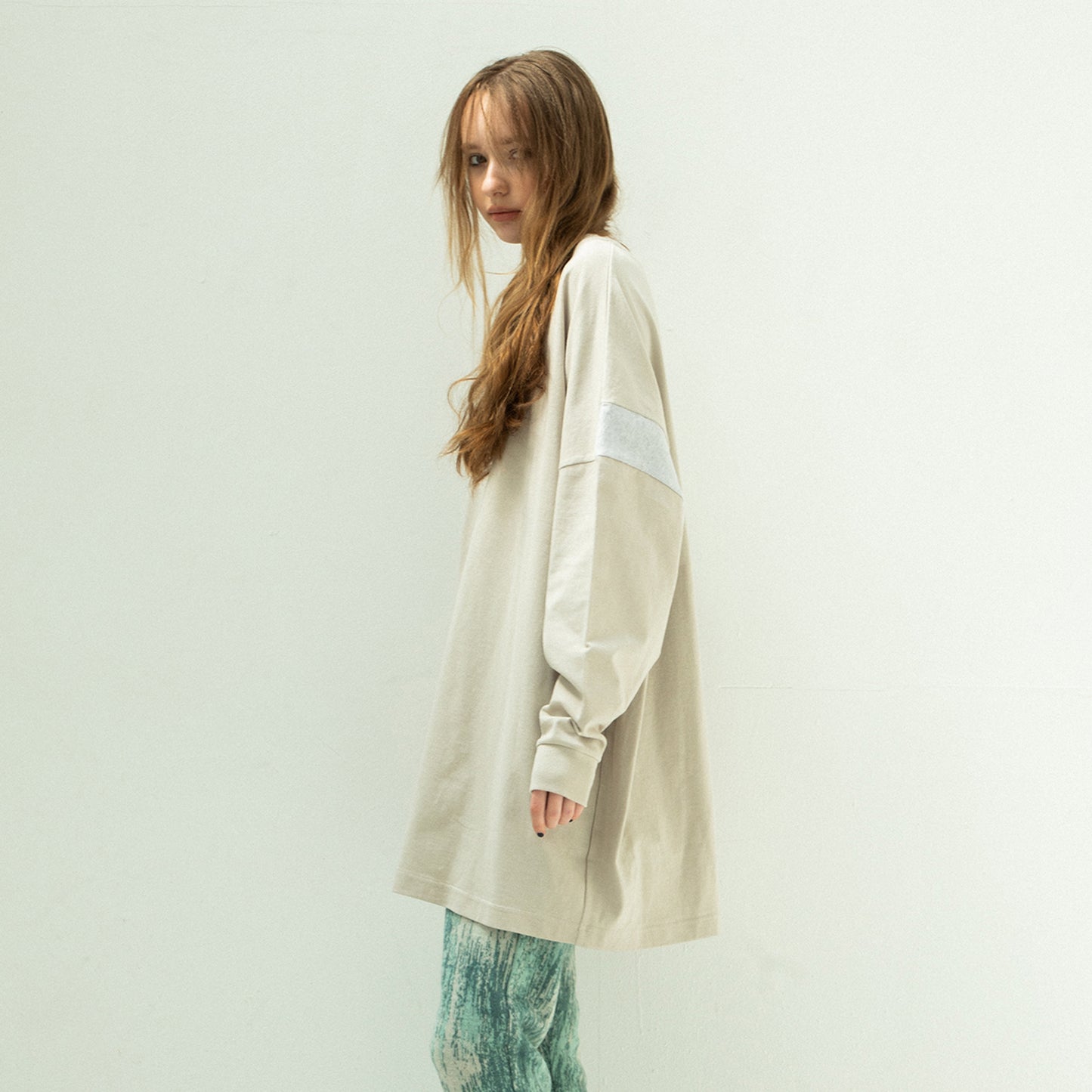 STOF / 先行予約 COLOR MIX RELAX TEE - G.BEIGE