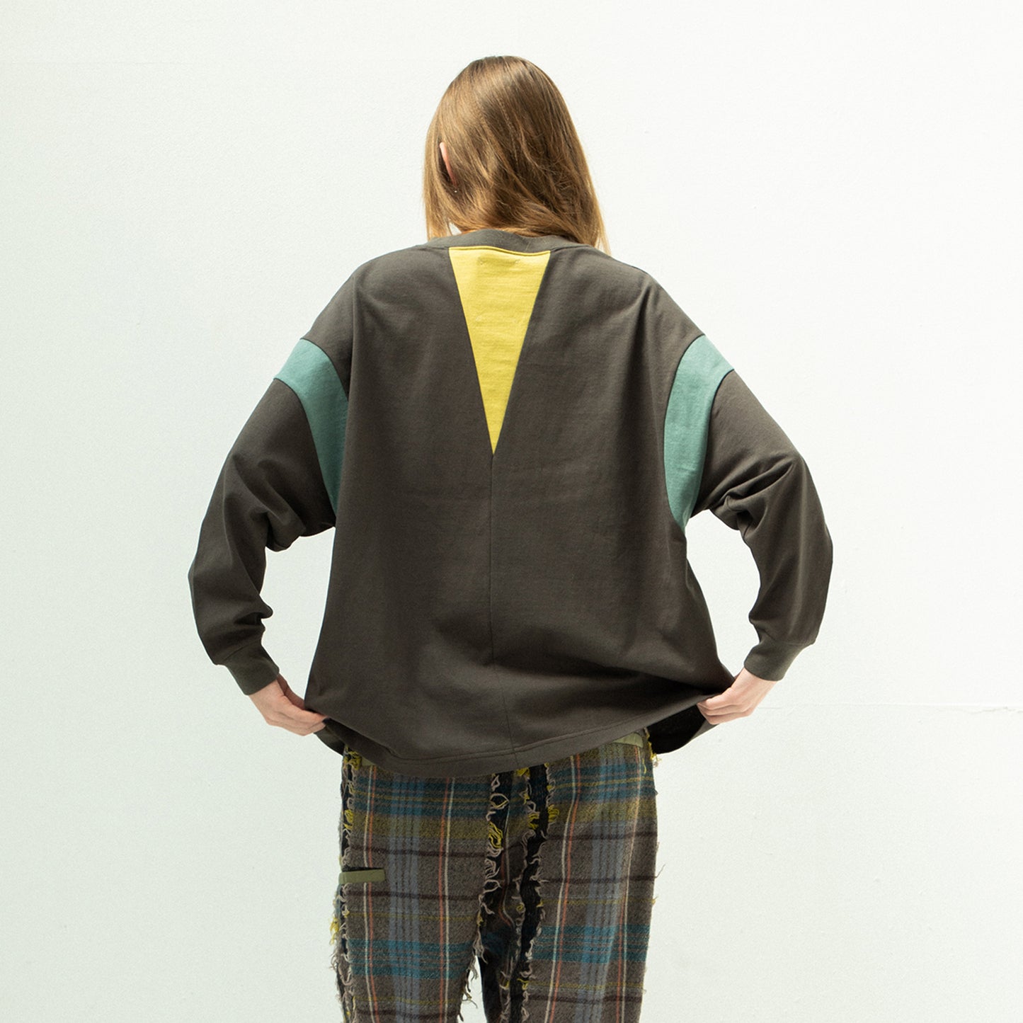 STOF / 先行予約 COLOR MIX RELAX TEE- CHACOAL