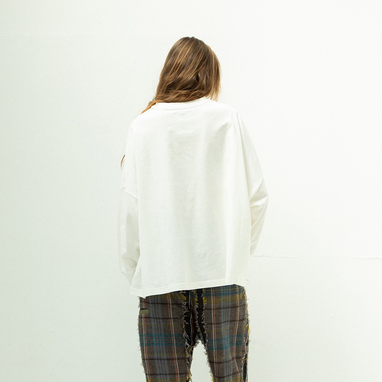 STOF / 先行予約 GALAXY DIALOGUE L/S T-SHIRT - WHITE