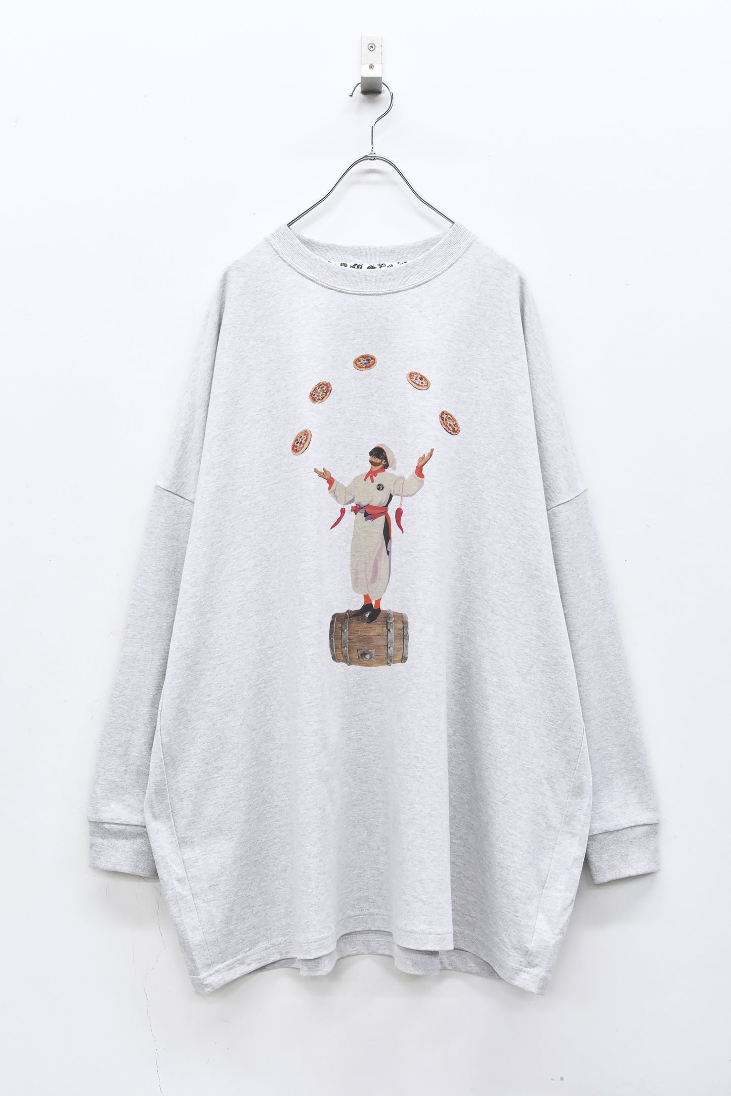 STOF / 先行予約 PIZZA OF LIFE L/S T-SHIRT - OATMEAL