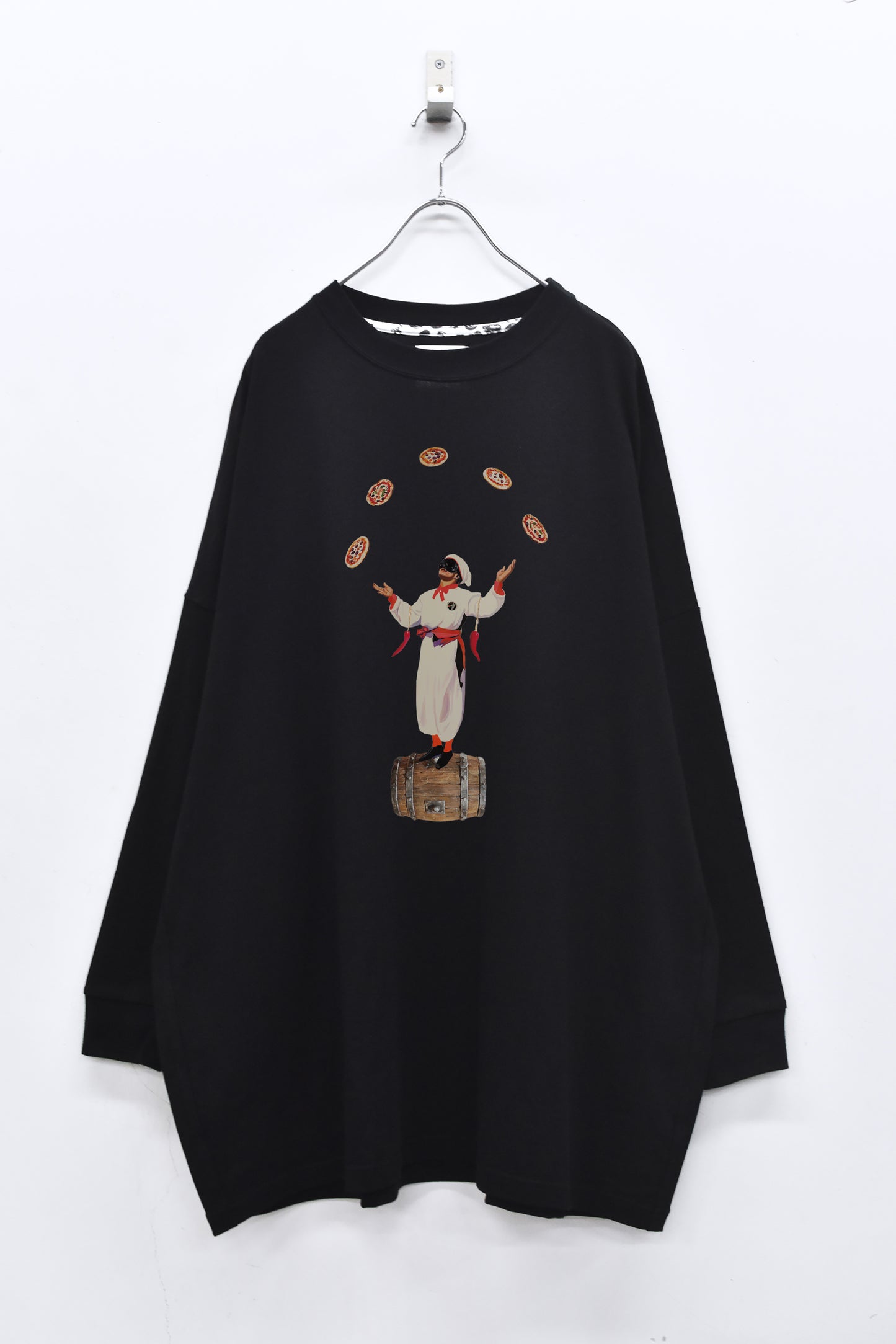 STOF / 先行予約 PIZZA OF LIFE L/S T-SHIRT - BLACK