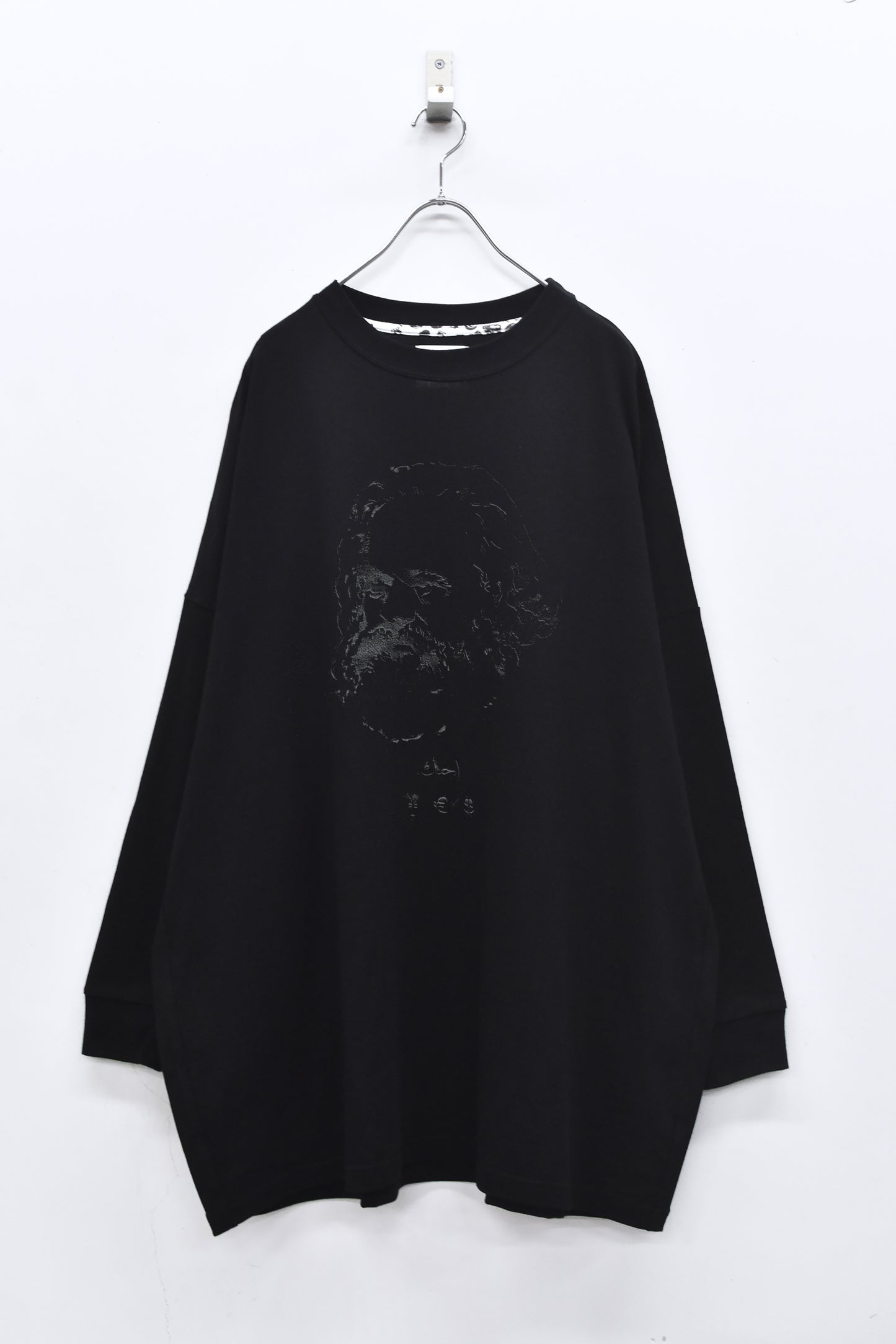 STOF / 先行予約 ECONOMY EMBROI L/S T-SHIRT - BLACK
