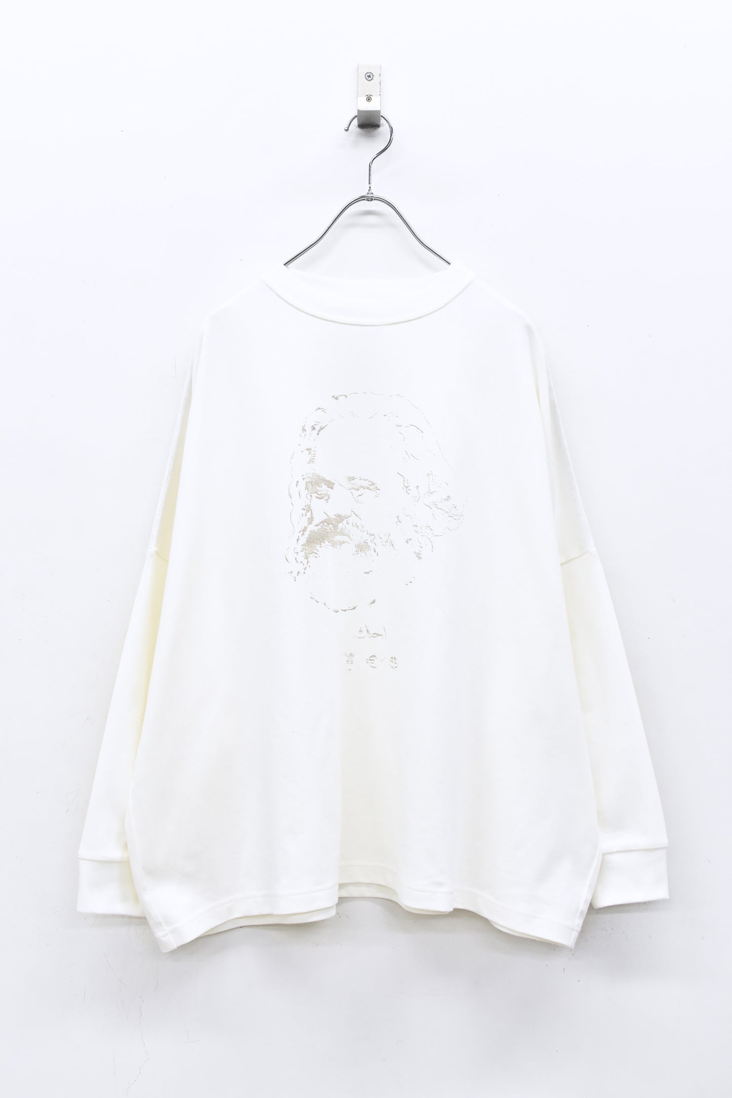STOF / 先行予約 ECONOMY EMBROI L/S T-SHIRT - WHITE