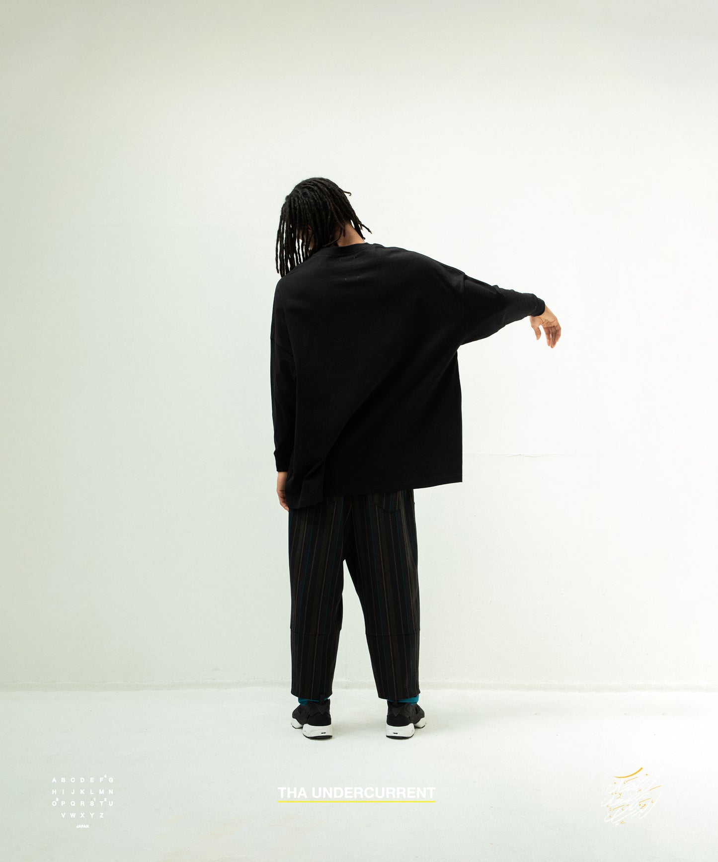 STOF / 先行予約 ECONOMY EMBROI L/S T-SHIRT - BLACK