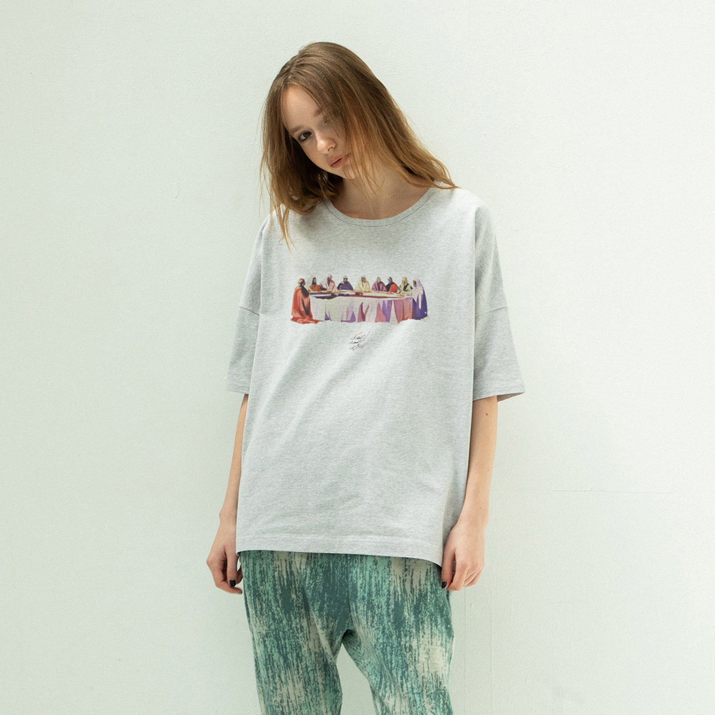 STOF / 先行予約 GALAXY DIALOGUE T-SHIRT - OATMEAL