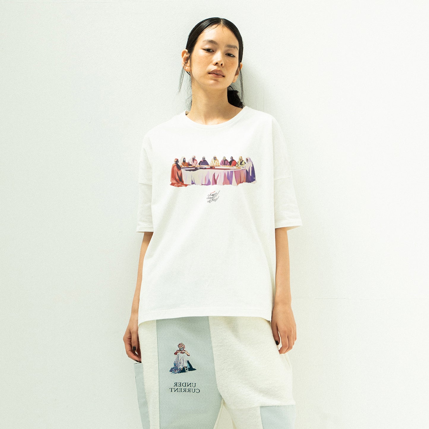STOF / 先行予約 GALAXY DIALOGUE T-SHIRT - WHITE