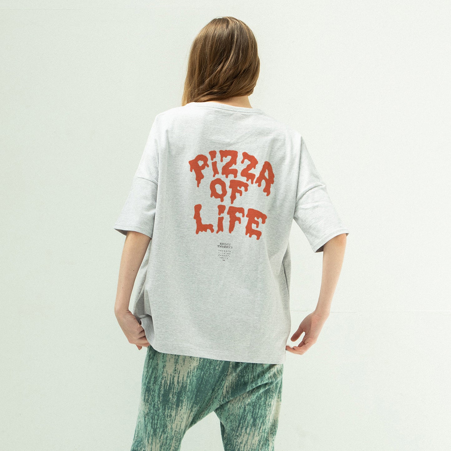 STOF / 先行予約 PIZZA OF LIFE T-SHIRT - OATMEAL