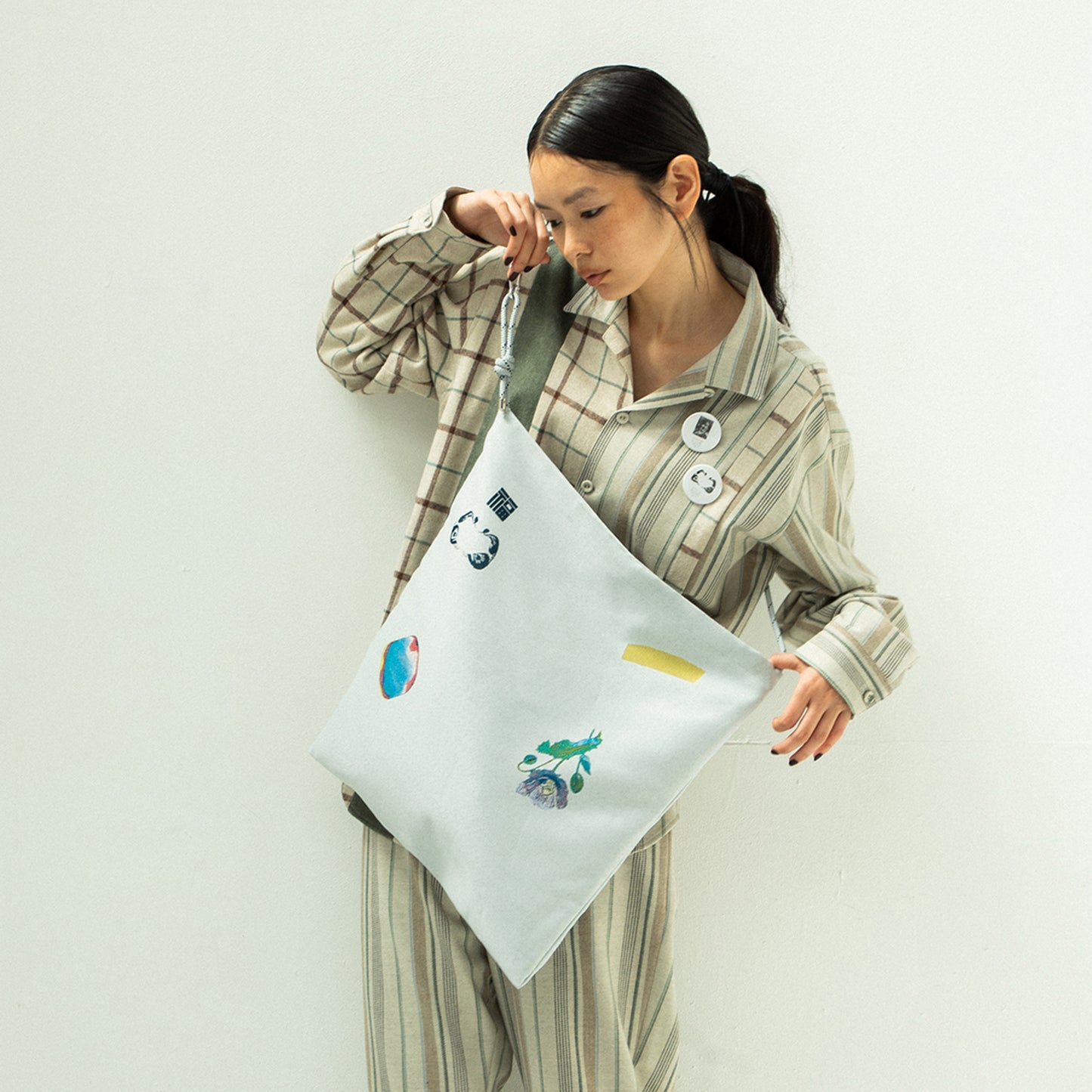 STOF / 先行予約 MAD MIX JQ BAG - WHITE