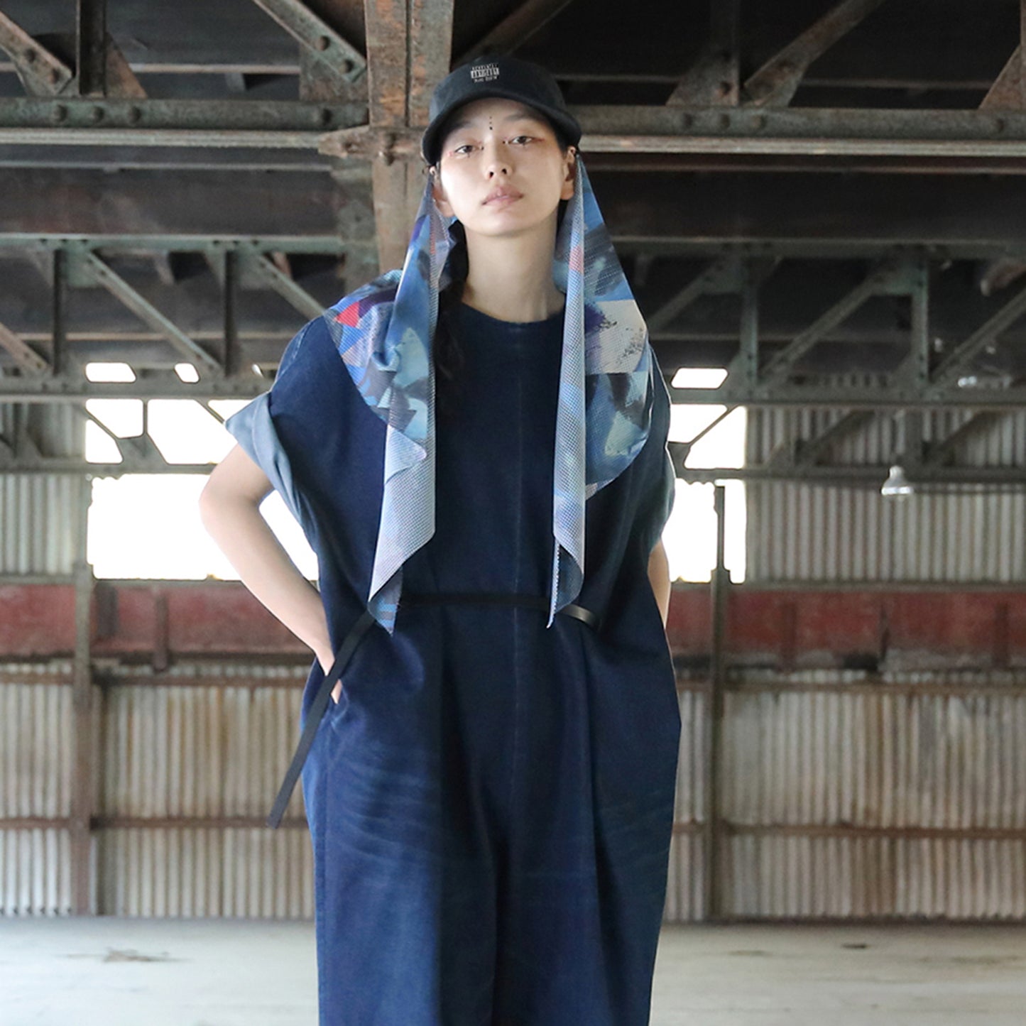 STOF / COOL DOTS (R) 2WAY Durag Cap - BLACK