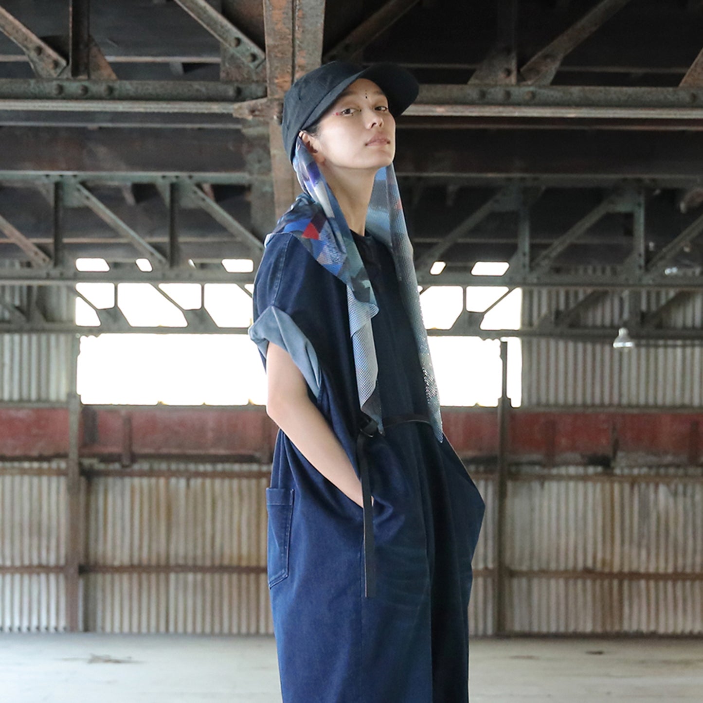 STOF / COOL DOTS (R) 2WAY Durag Cap - BLACK