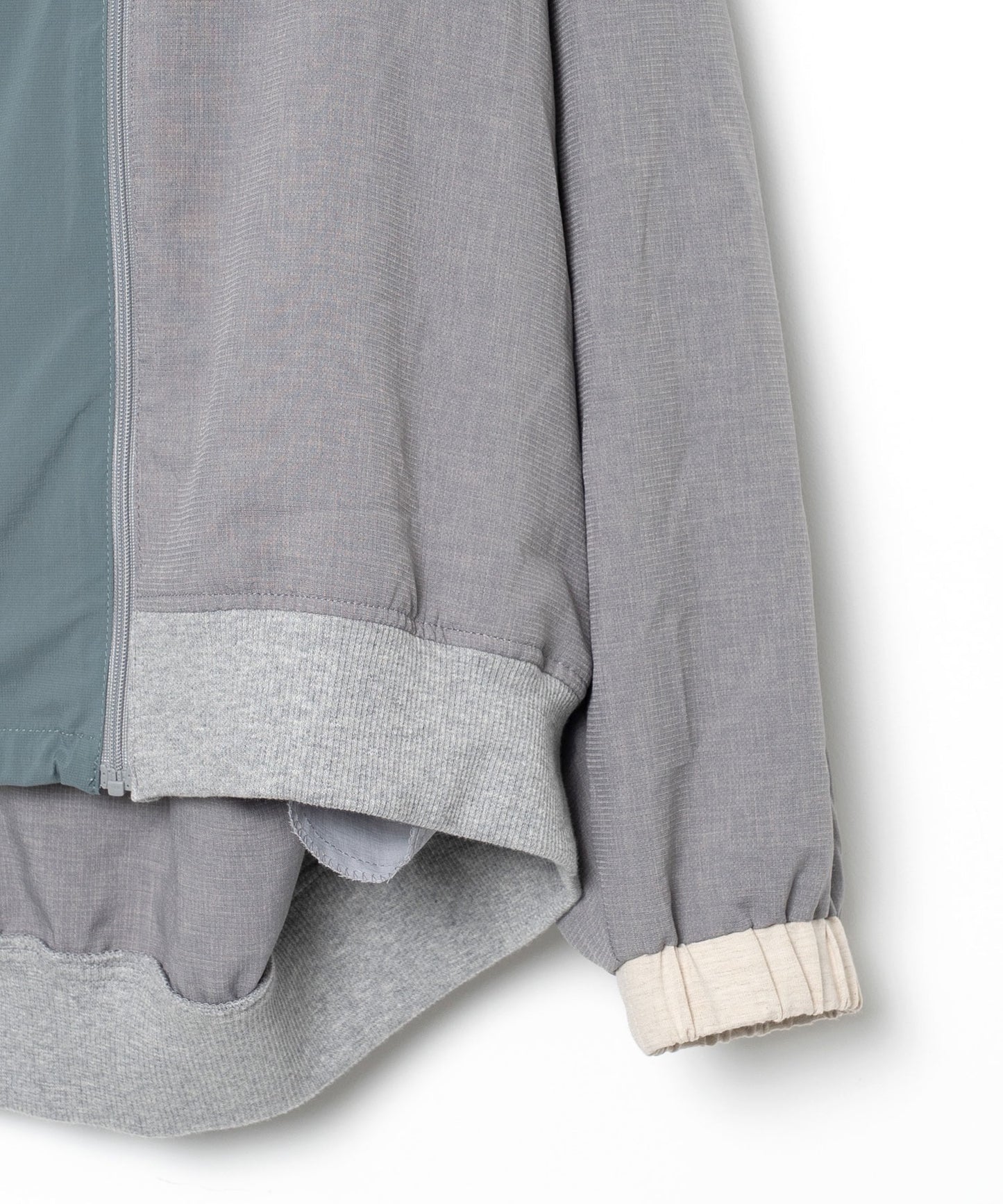 STOF / MELTING COLOR 3WAY HOODIE JACKET - GREY