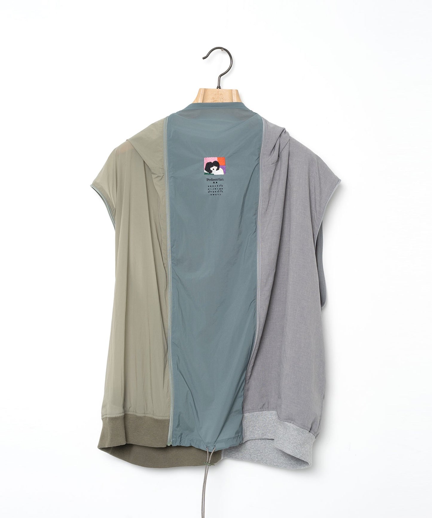 STOF / MELTING COLOR 3WAY HOODIE JACKET - GREY