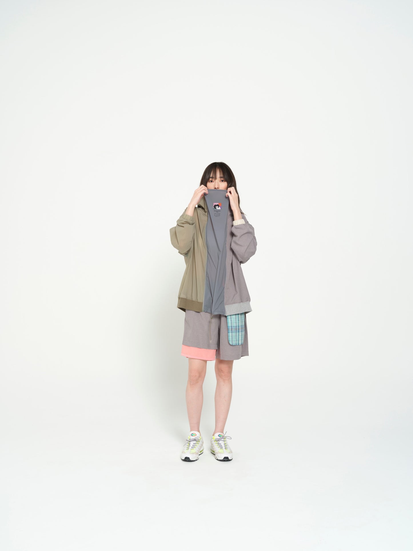 STOF / MELTING COLOR 3WAY HOODIE JACKET - GREY
