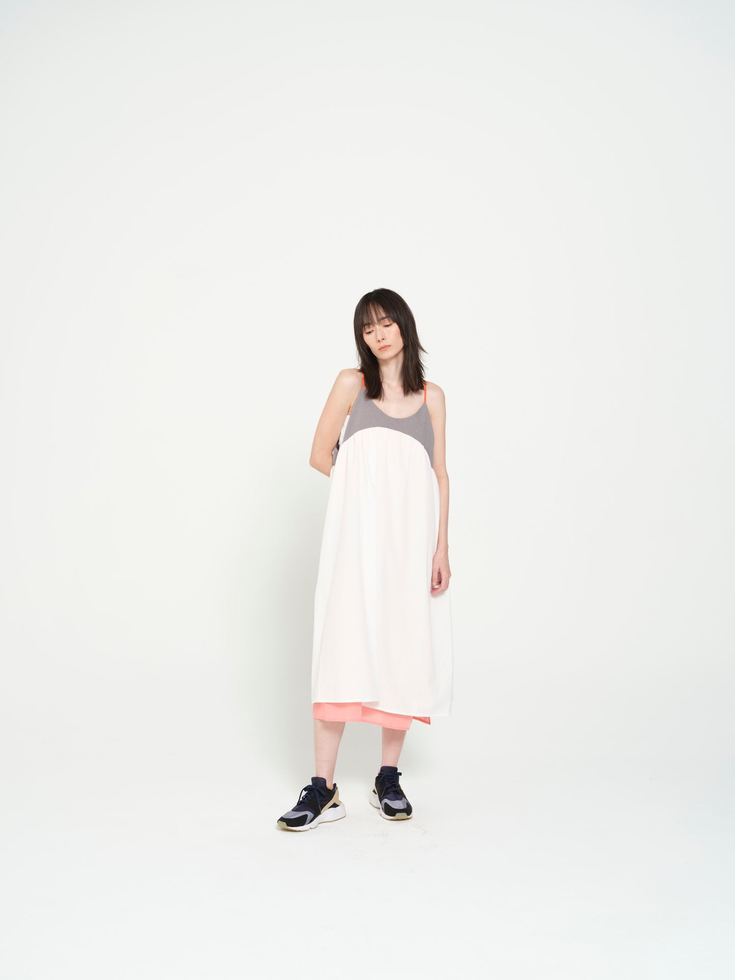 STOF / MELTING COLOR ONE-PIECE - WHITE