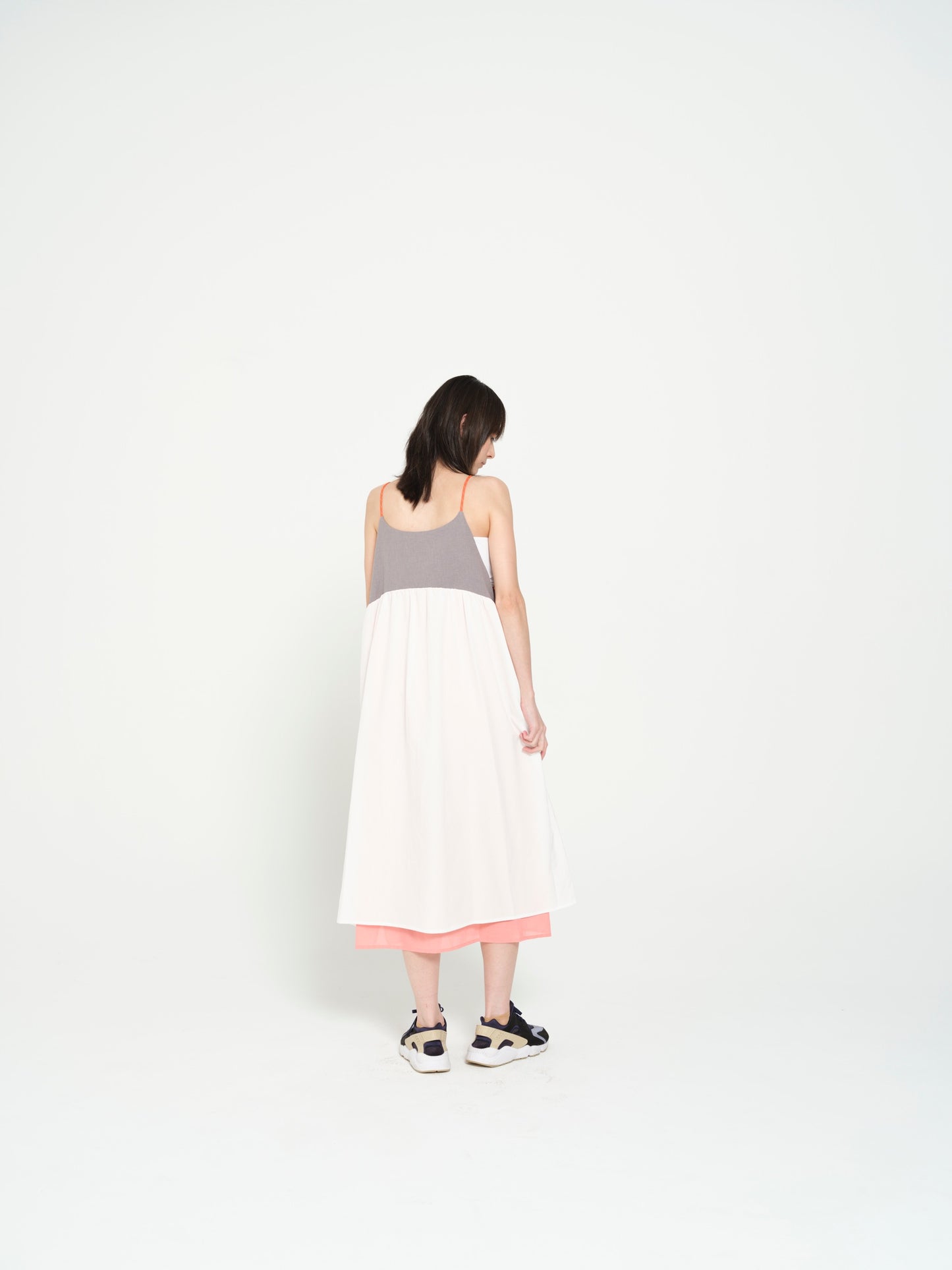 STOF / MELTING COLOR ONE-PIECE - WHITE