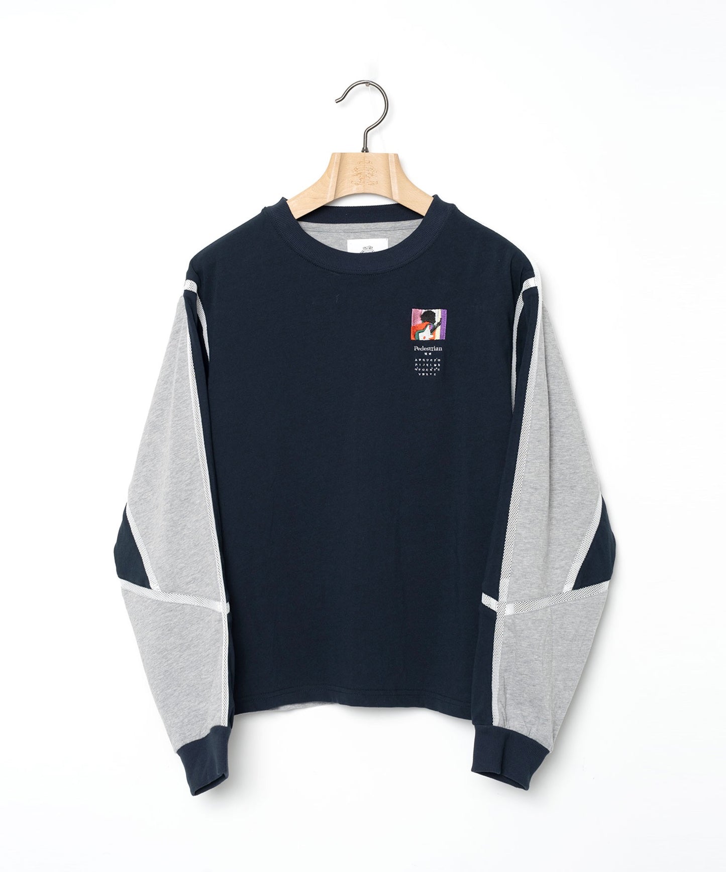 STOF / COMPLEXITY BORDER L/S TEE - NAVY