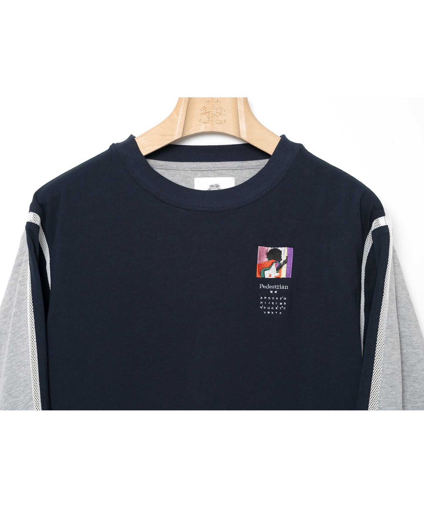 STOF / COMPLEXITY BORDER L/S TEE - NAVY