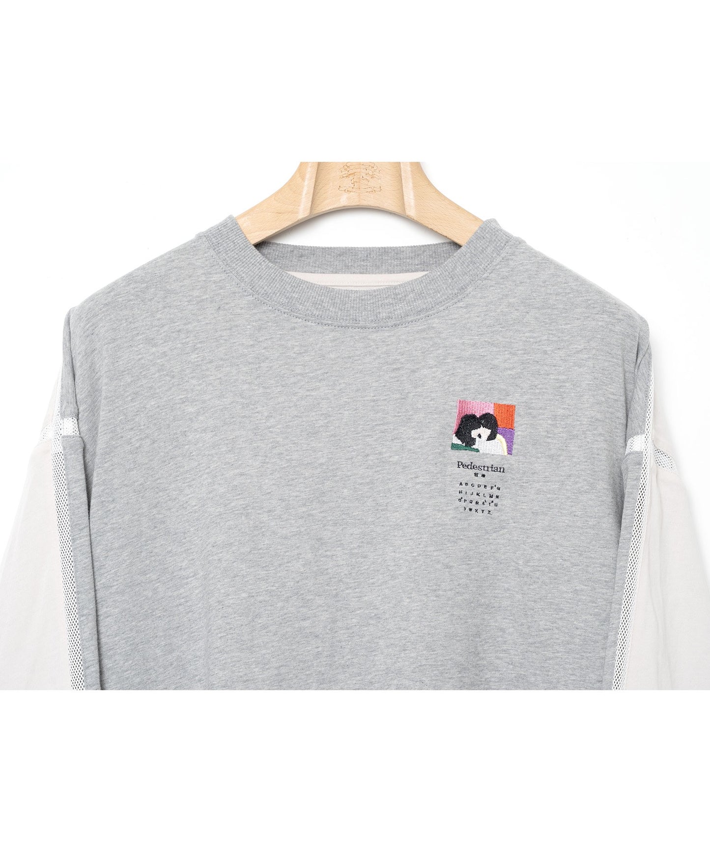 STOF / COMPLEXITY BORDER L/S TEE - GREY