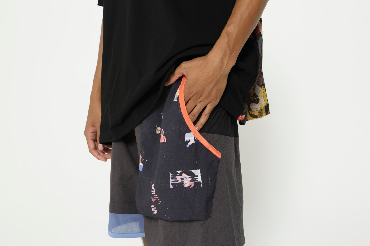 STOF / MELTING MIX SHORT PANTS - BLACK