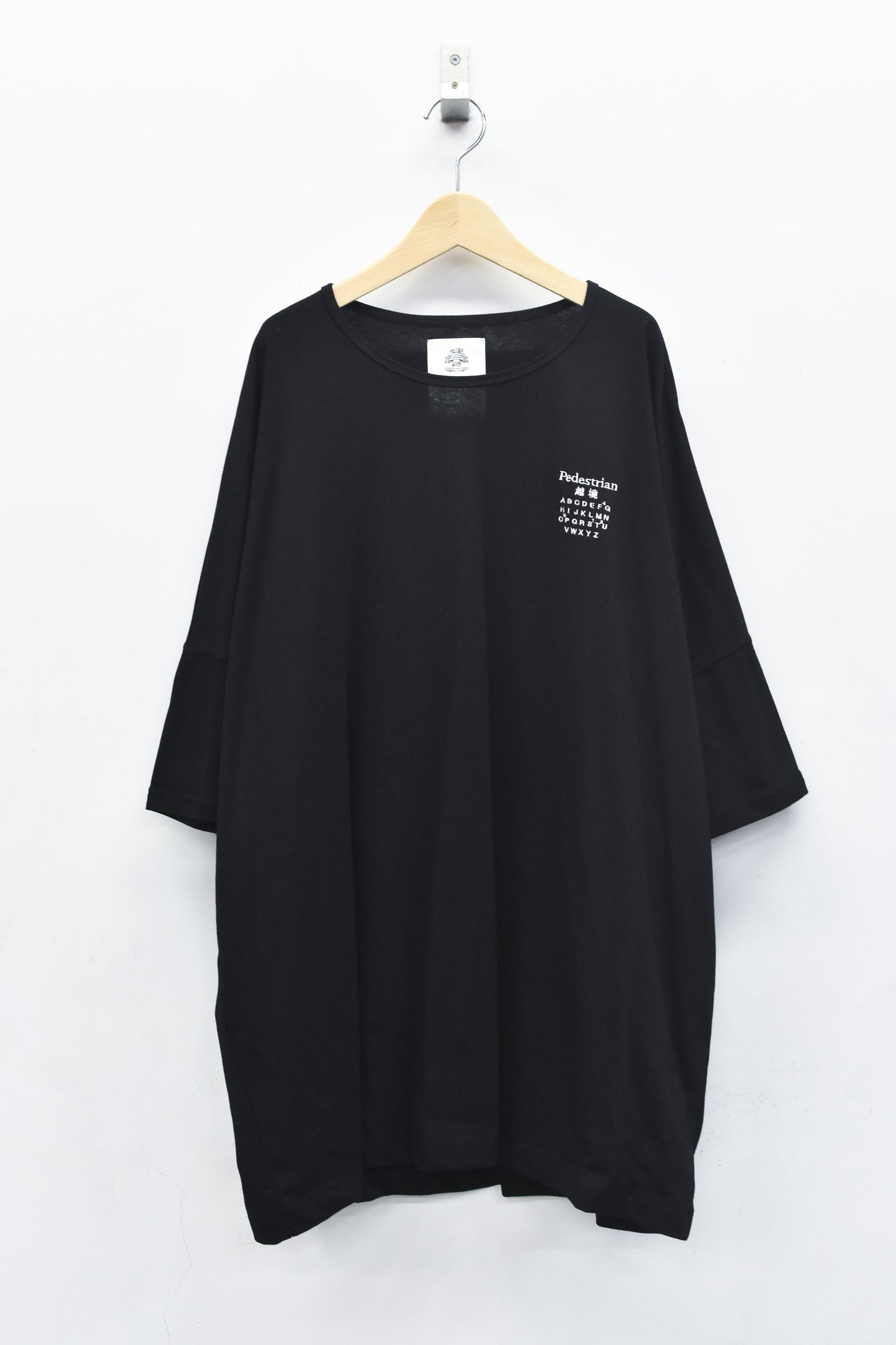 STOF / TRIBE EMBROI BIG TEE - BLACK