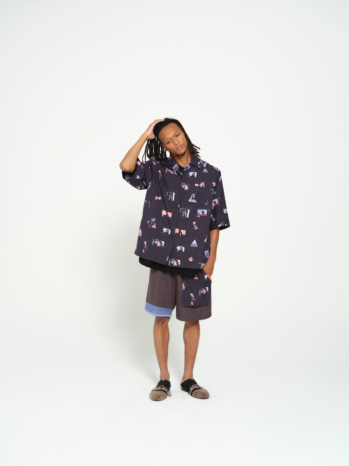 STOF / PEDESTRIAN OVERSIZED SHIRT - BLACK