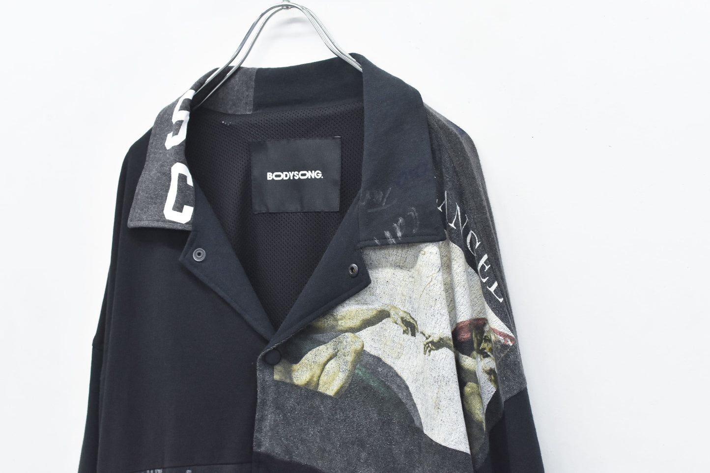 BODYSONG. / DECONSTRUCTED / RECONSTRUCTED VINTAGE T/COACH JACKET - BLACK