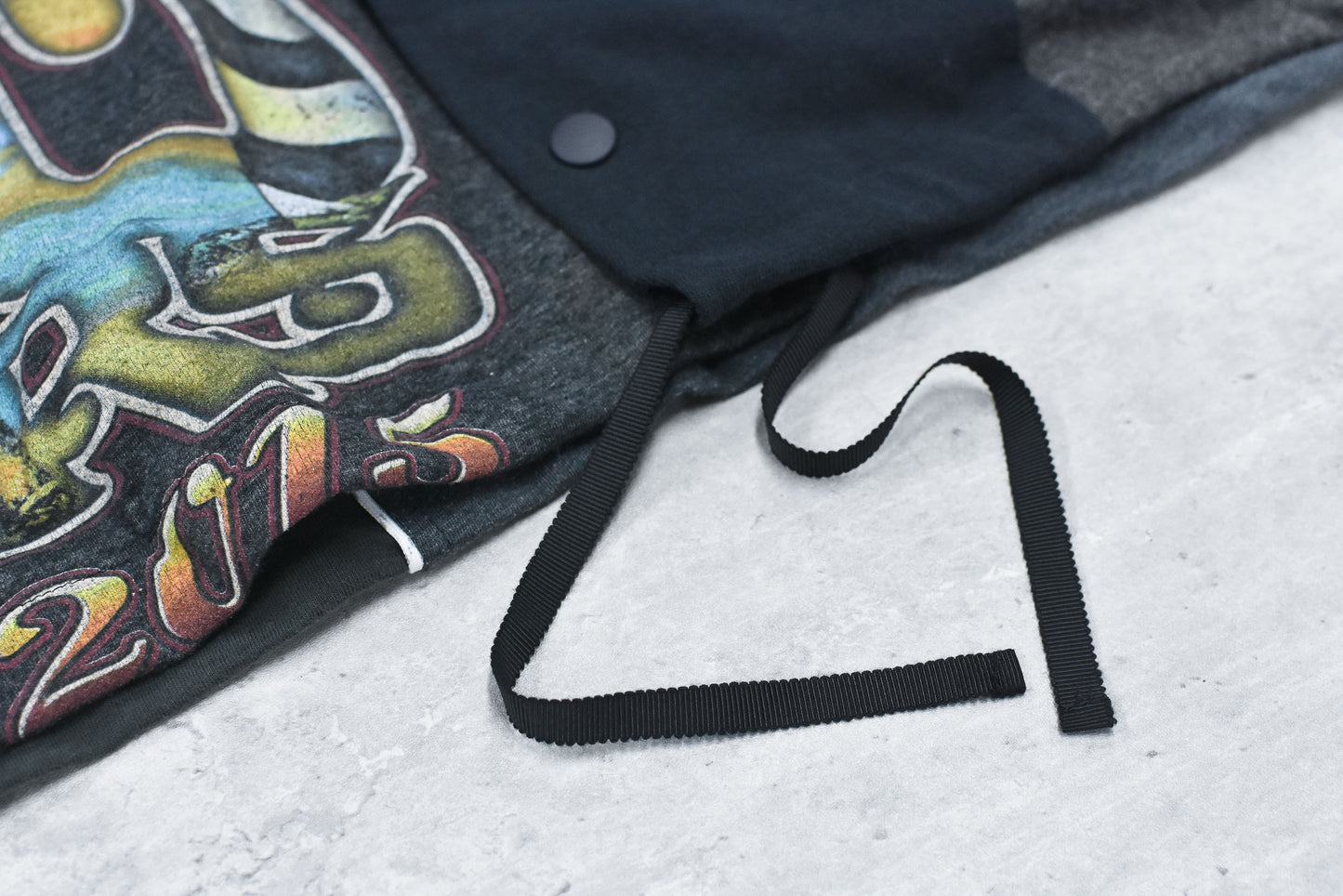 BODYSONG. / DECONSTRUCTED / RECONSTRUCTED VINTAGE T/COACH JACKET - BLACK
