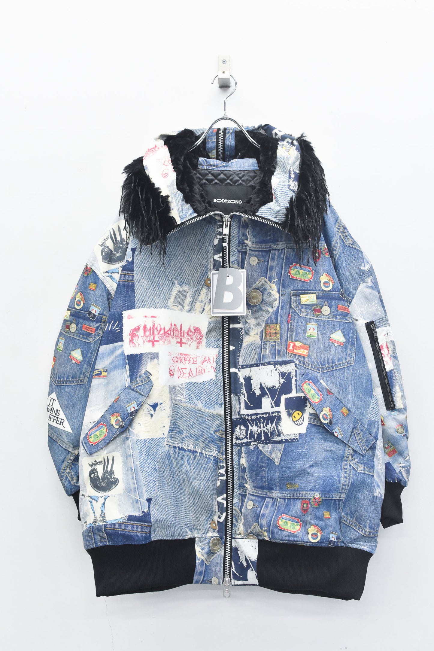 BODYSONG. / ROUND SILHOUETTE TROMPE L'OEIL N2B JUV - BLUE