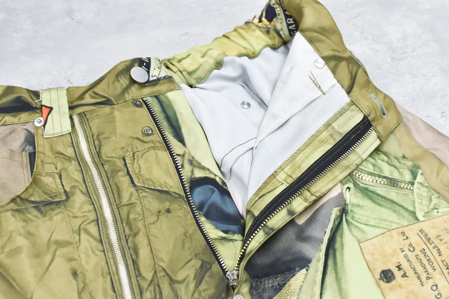 BODYSONG. / 3D CUT TROUSERS TROMPE L'OEIL JUV - KHAKI