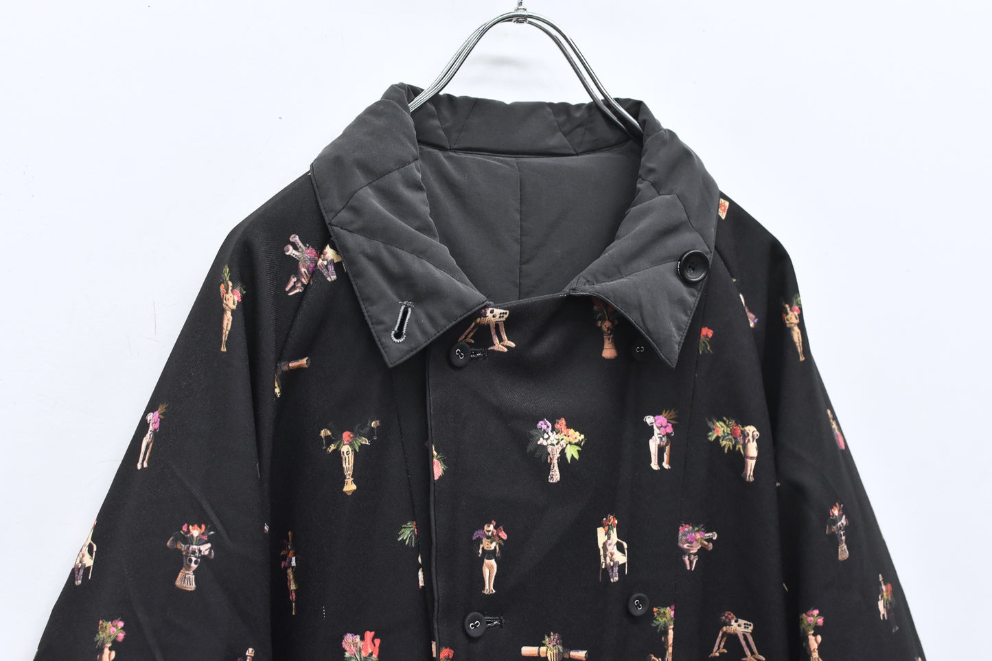 BEDSIDEDRAMA / 先行予約 Star Relic Reversible Coat - BLACK