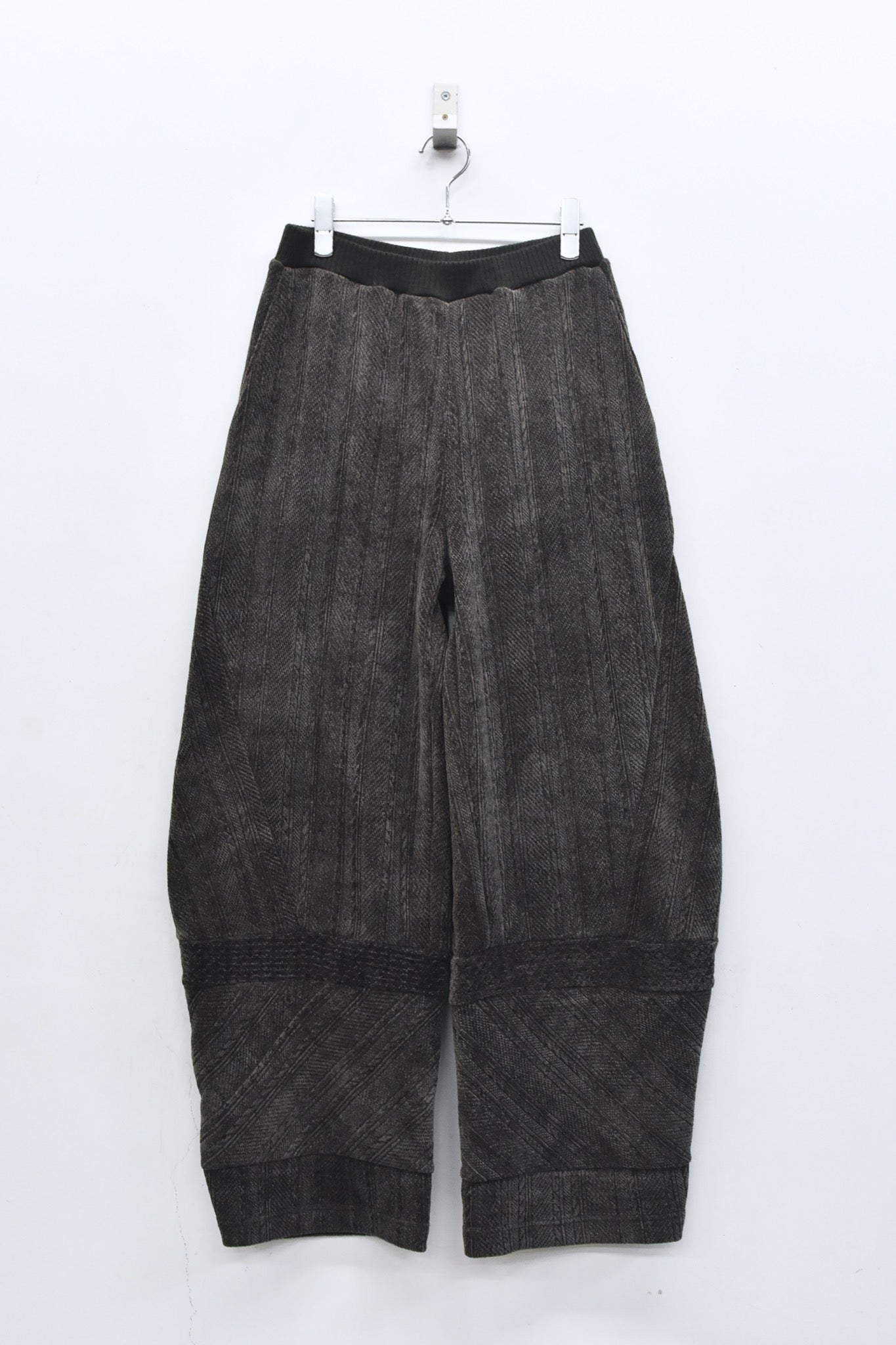 BEDSIDEDRAMA / 先行予約 Pattern Switch Cozy Pants - CHACOAL