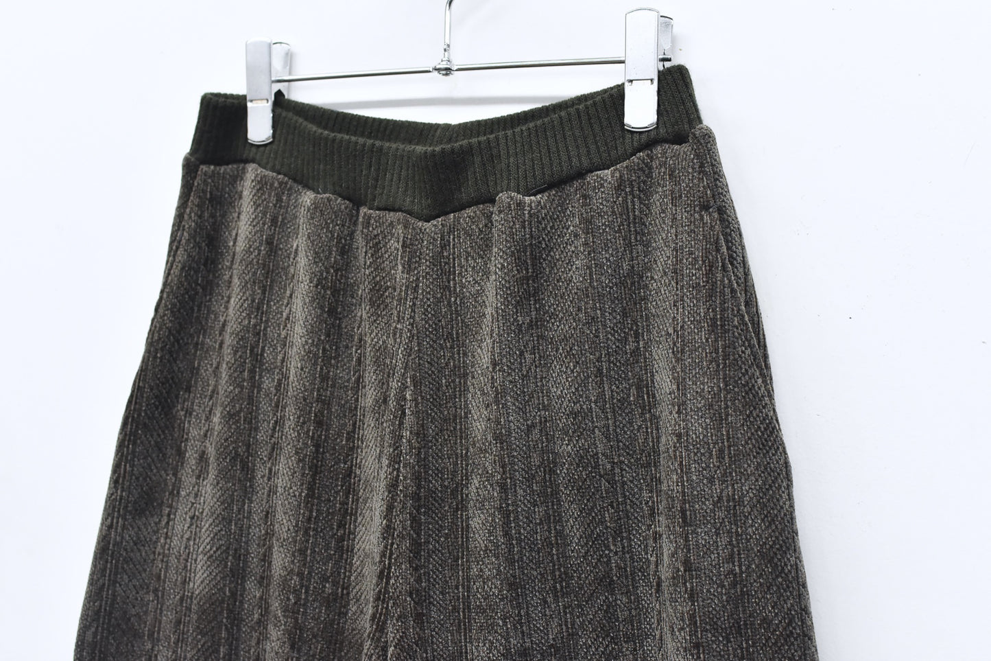 BEDSIDEDRAMA / 先行予約 Pattern Switch Cozy Pants - CHACOAL