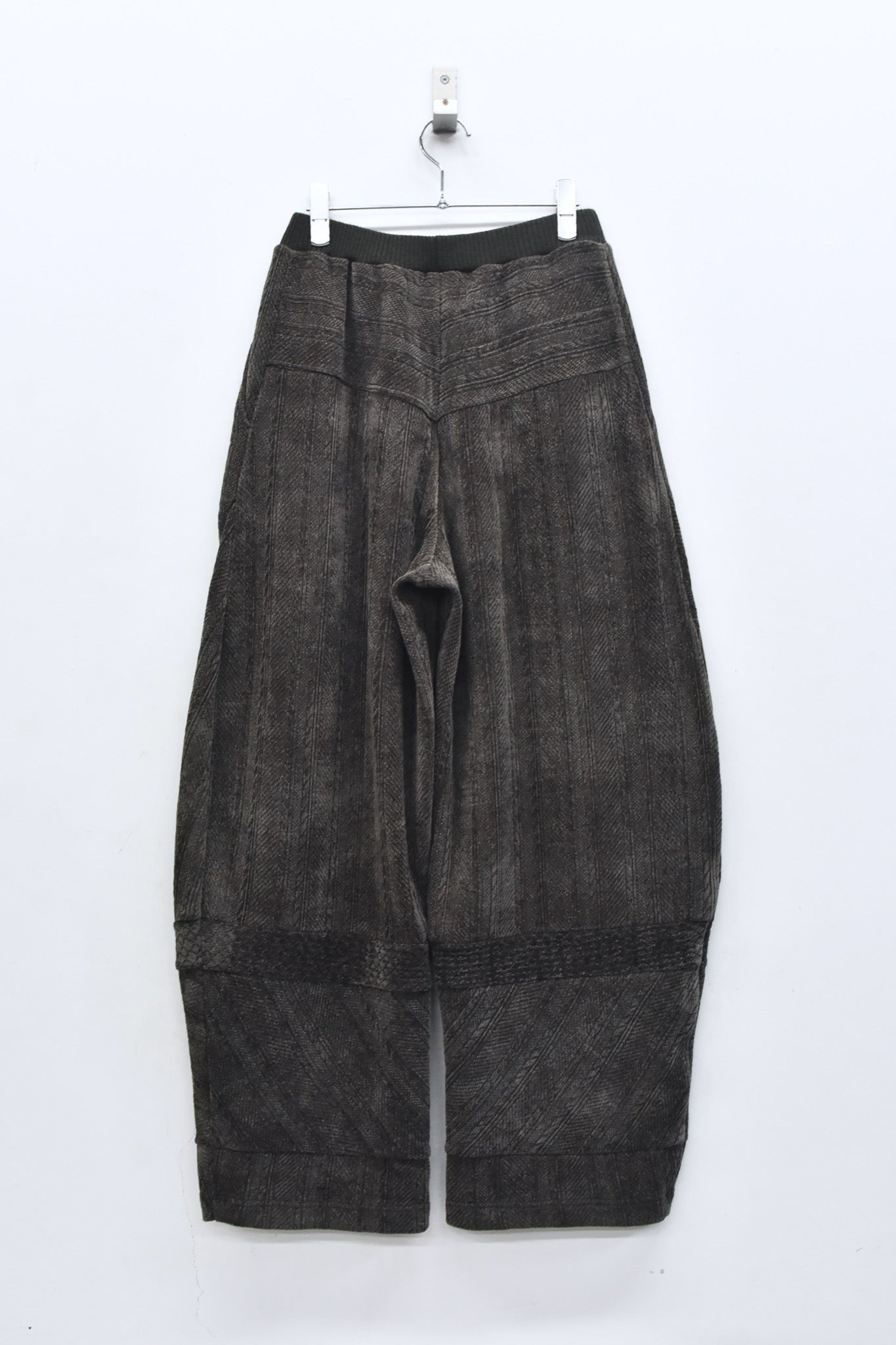 BEDSIDEDRAMA / 先行予約 Pattern Switch Cozy Pants - CHACOAL