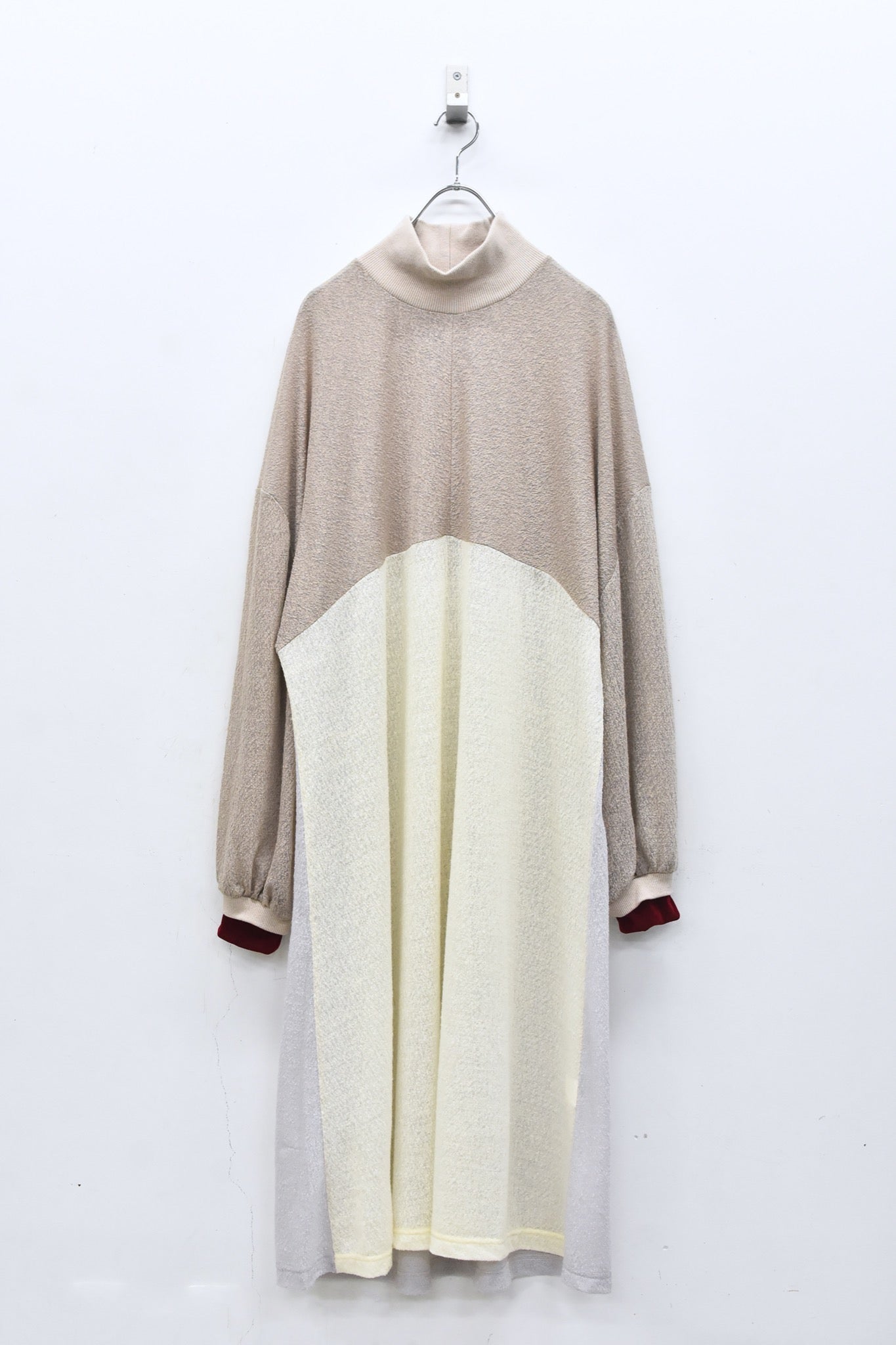 BEDSIDEDRAMA / 先行予約 Color Mix Dress Tee - BEIGE