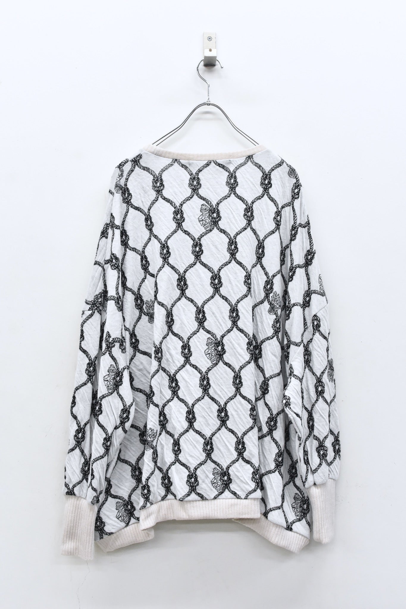 BEDSIDEDRAMA / 先行予約 Origin Jacquard Pullover - WHITE