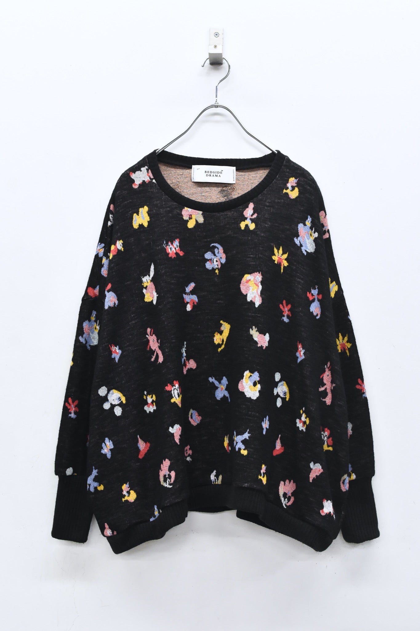BEDSIDEDRAMA / 先行予約 Origin Jacquard Pullover - MELT BLACK