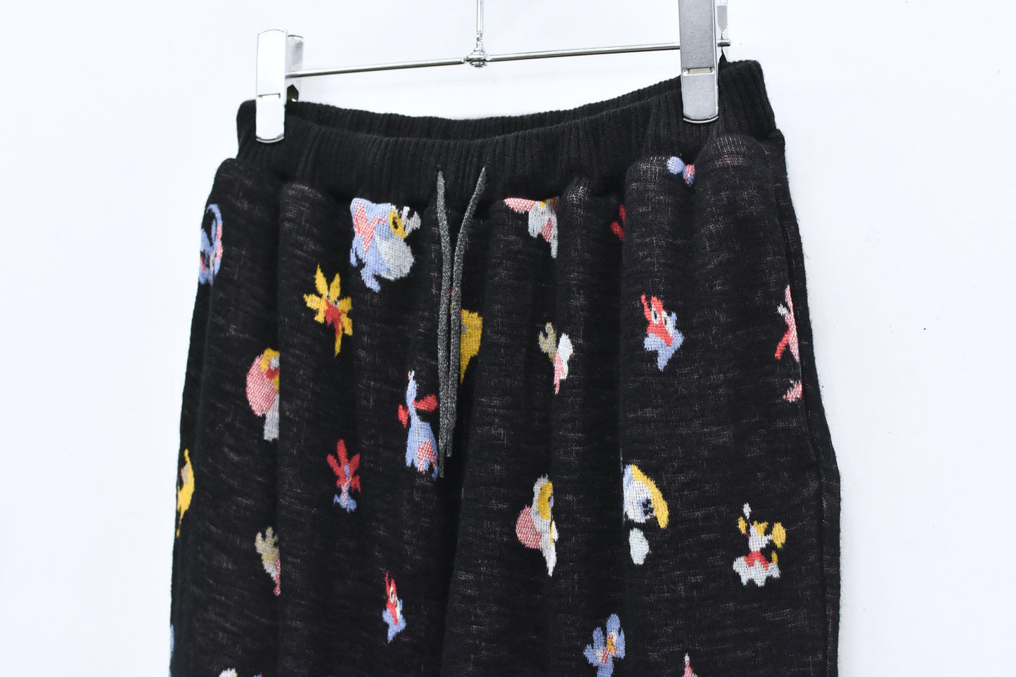 BEDSIDEDRAMA / 先行予約 Origin Jacquard Jodhpurs - MELT BLACK