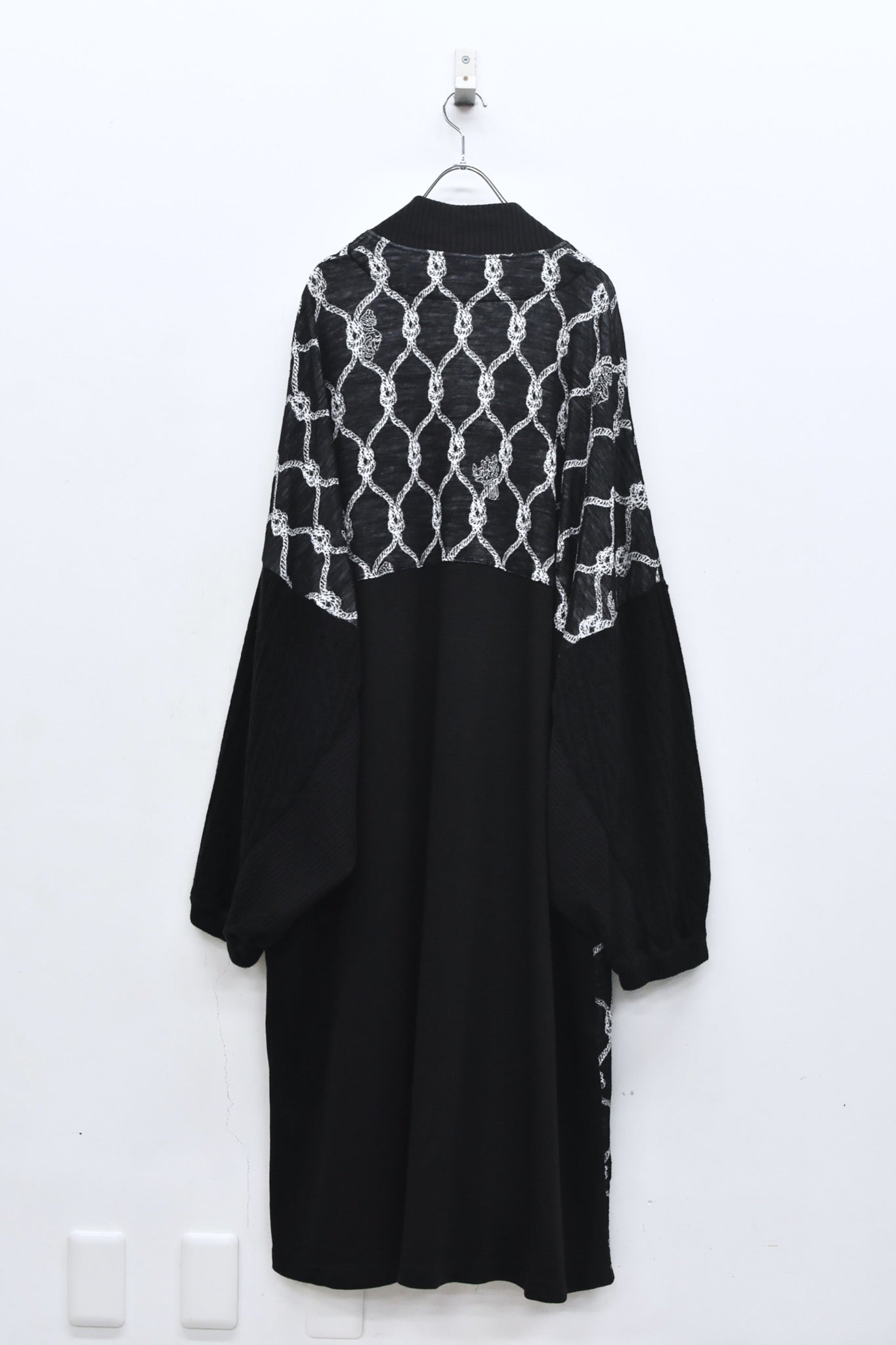 BEDSIDEDRAMA / 先行予約 Origin Jacquard Mix Gawn - BLACK