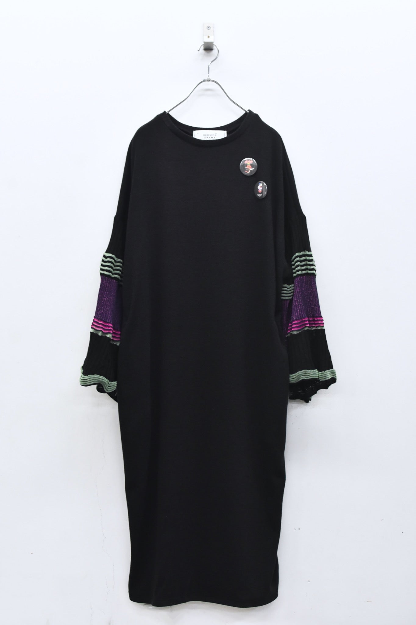 BEDSIDEDRAMA / 先行予約 Drift Sleeve Dress - BLACK
