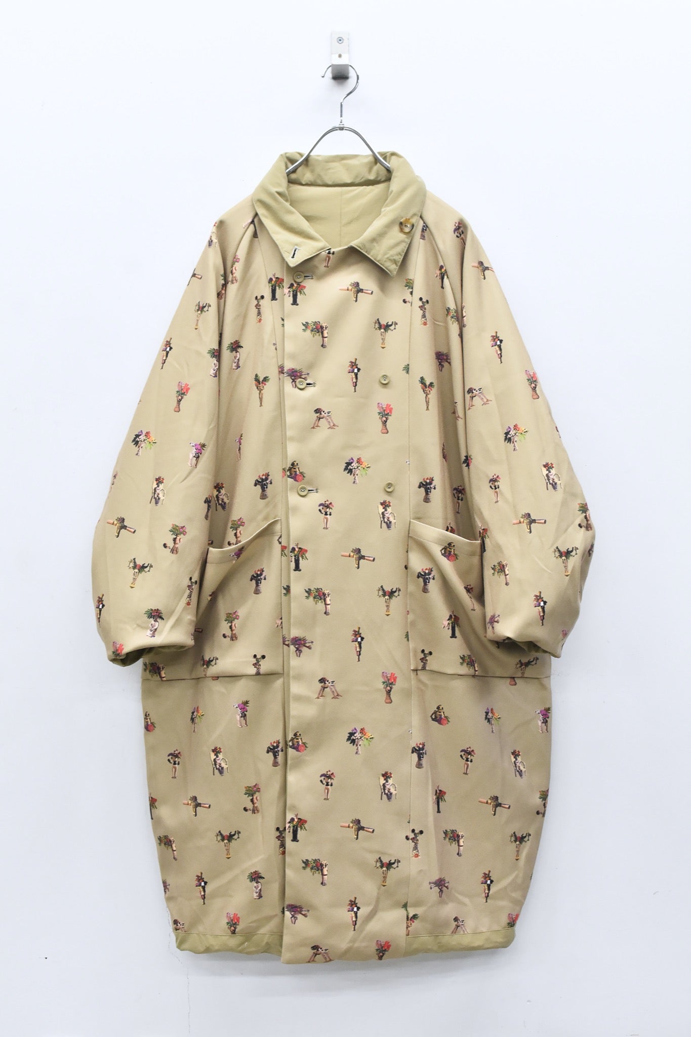 BEDSIDEDRAMA / 先行予約 Star Relic Reversible Coat - BEIGE