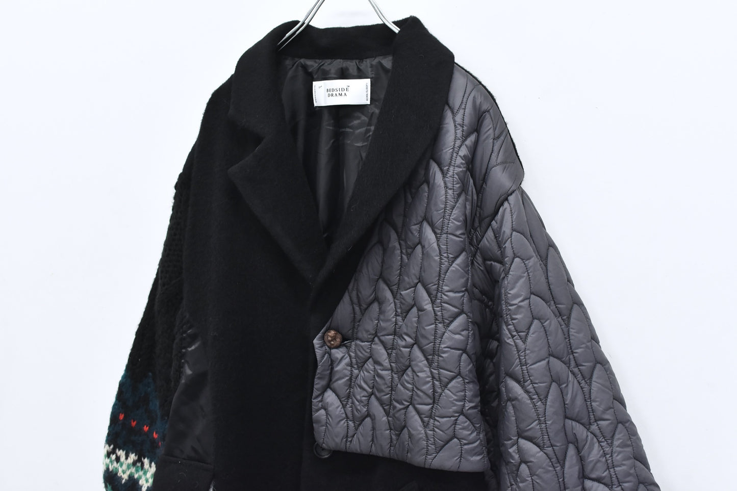 BEDSIDEDRAMA / 先行予約 OOPARTS Mix Gawn Coat - BLACK