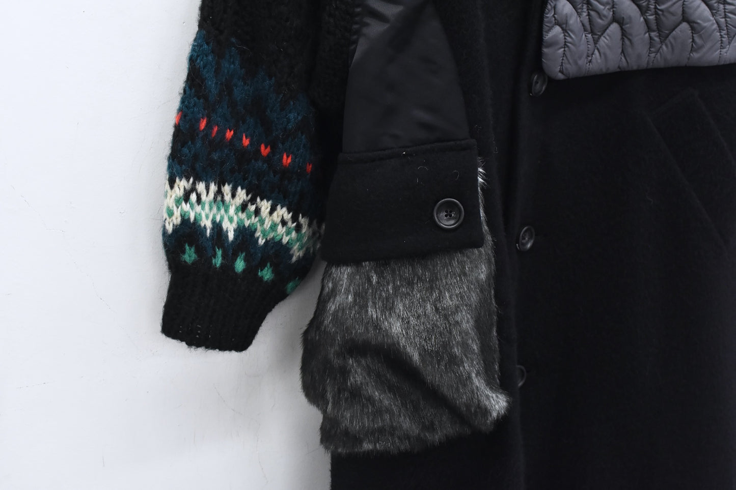 BEDSIDEDRAMA / 先行予約 OOPARTS Mix Gawn Coat - BLACK