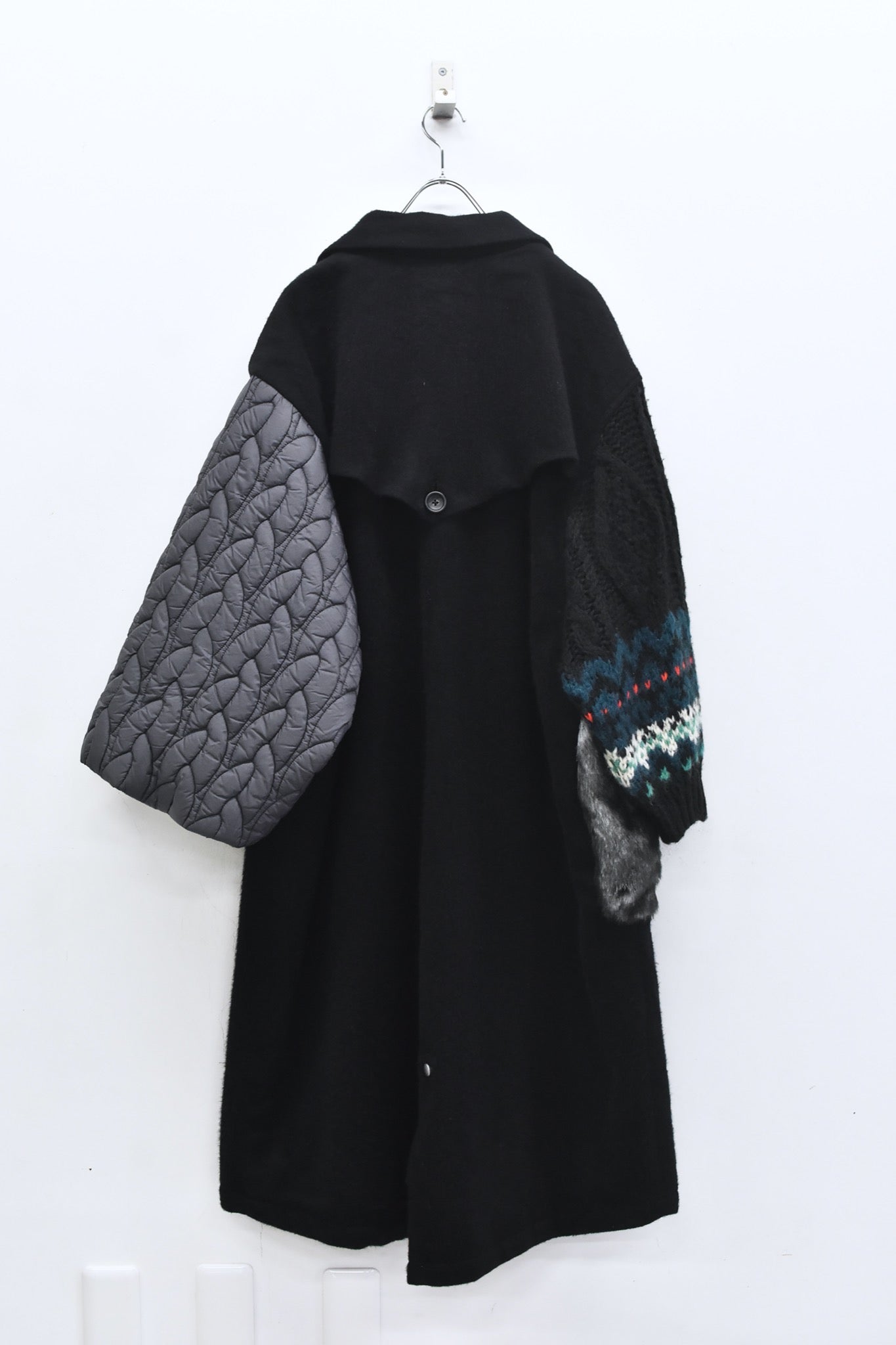 BEDSIDEDRAMA / 先行予約 OOPARTS Mix Gawn Coat - BLACK