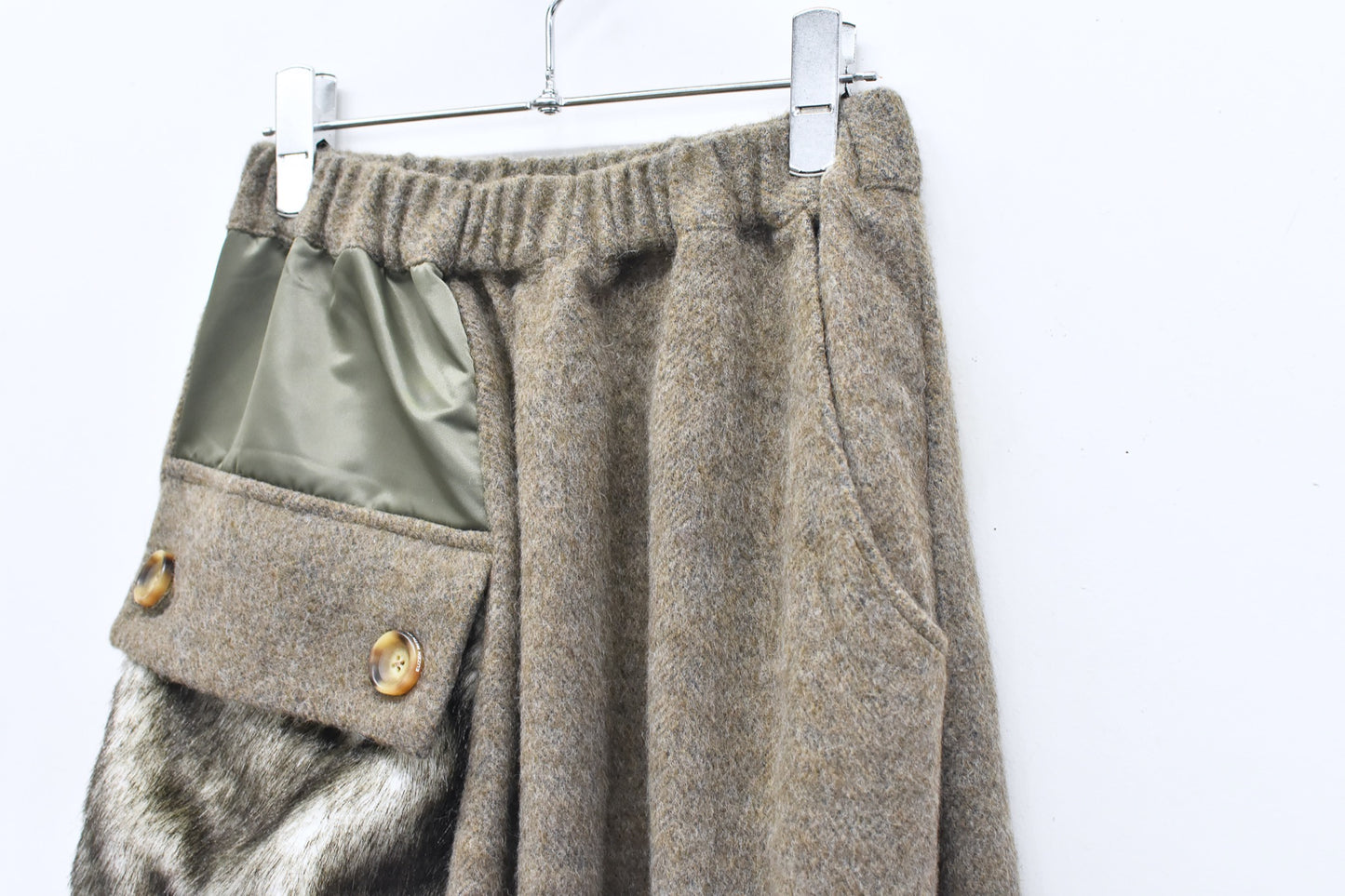 BEDSIDEDRAMA / 先行予約 OOPARTS Mix Relax Pants - BEIGE