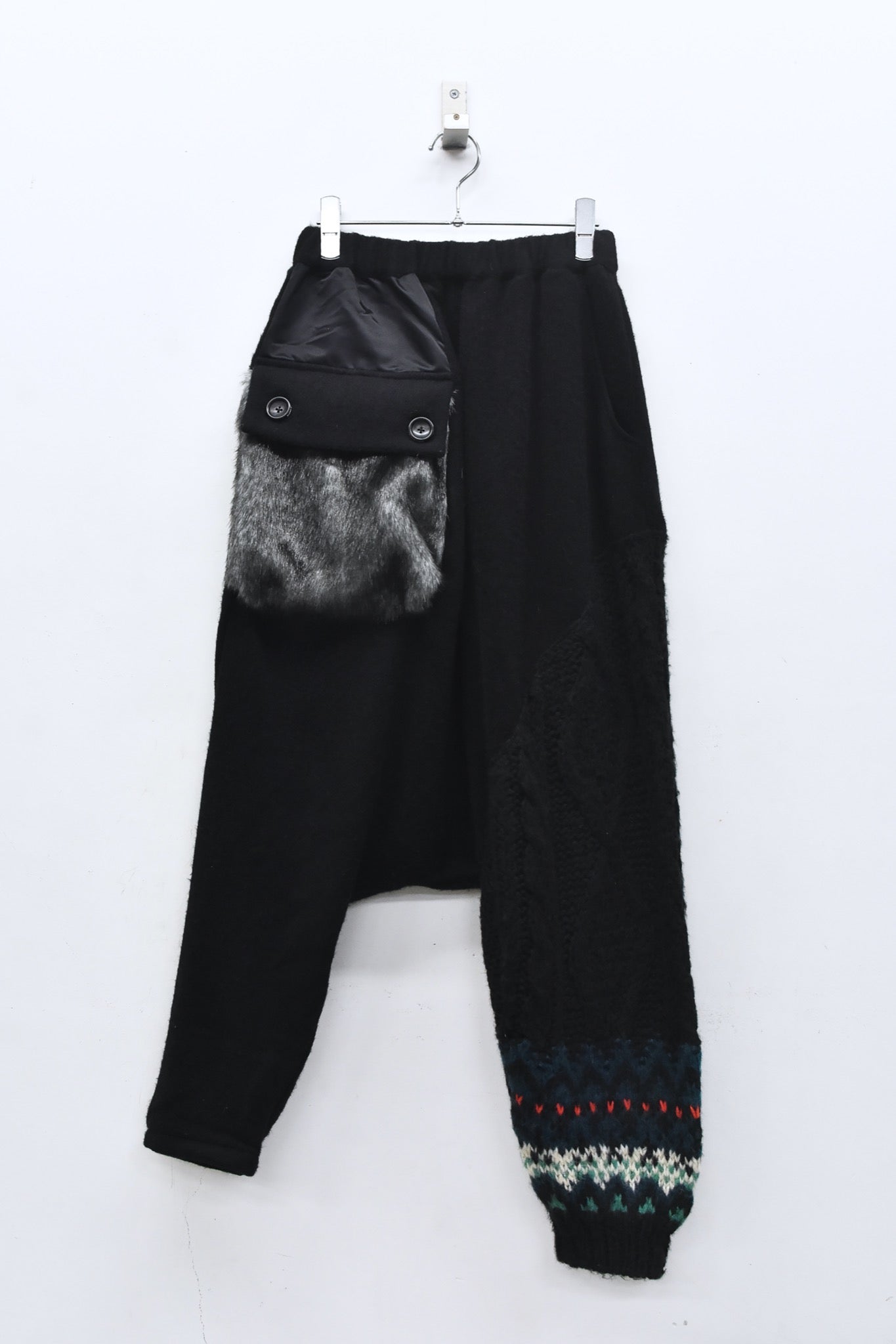 BEDSIDEDRAMA / 先行予約 OOPARTS Mix Relax Pants - BLACK