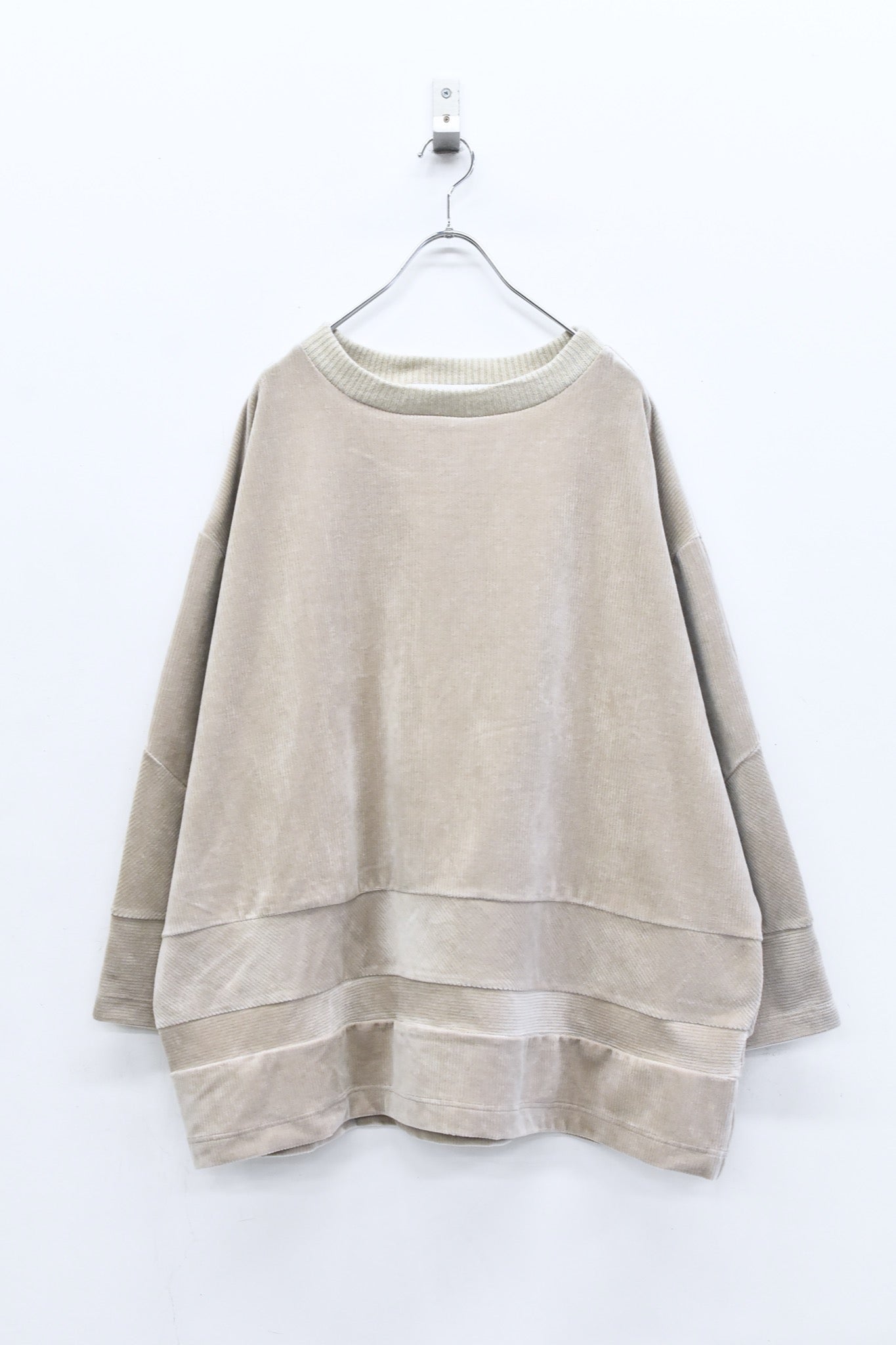 BEDSIDEDRAMA / 先行予約 Pattern Switch Pullover - BEIGE