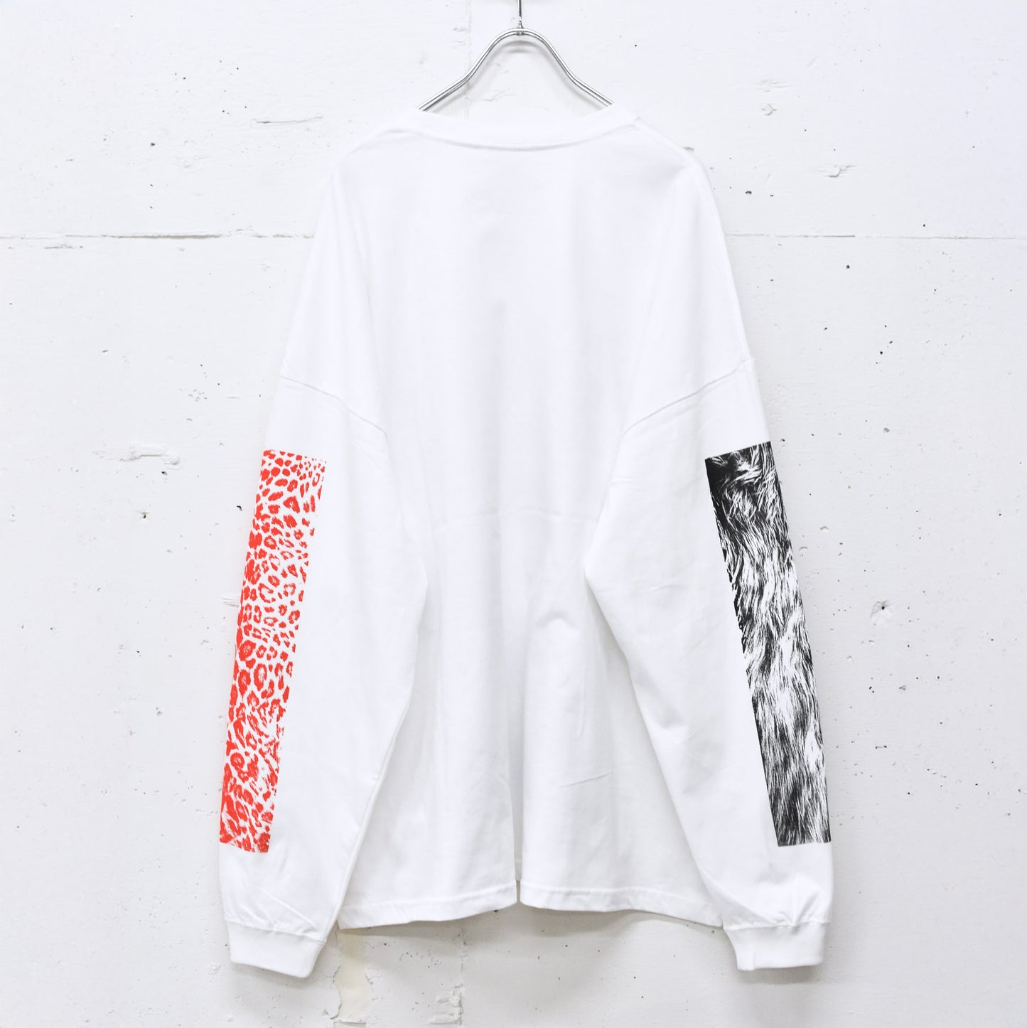 FUMEI / LO-FI & DIGITAL BRAIN L/S T-SHIRT - WHITE