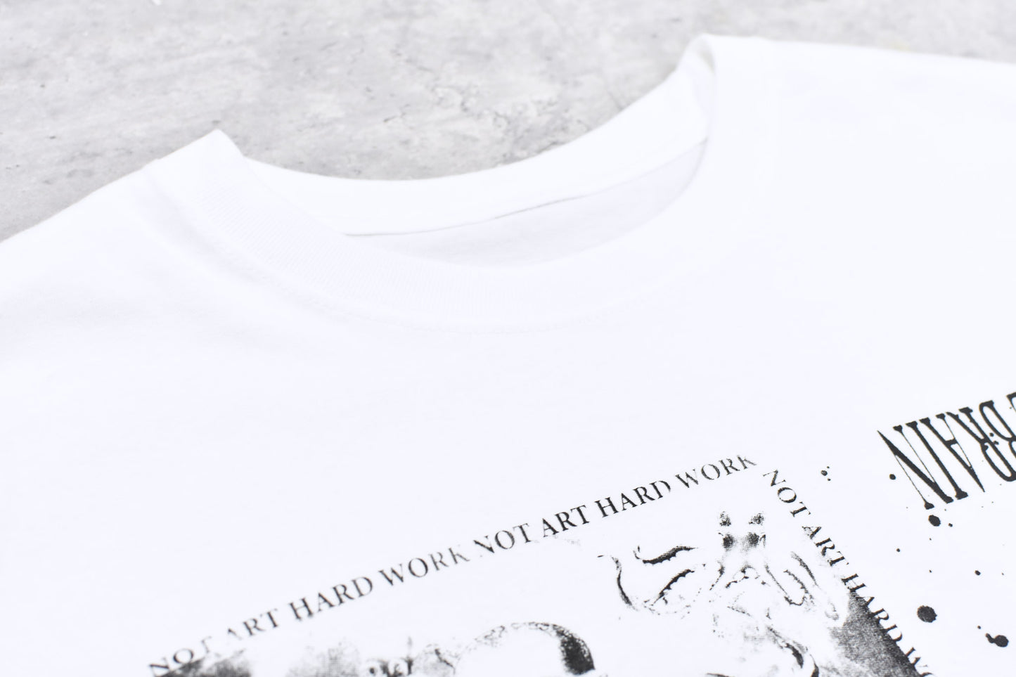 FUMEI / LO-FI & DIGITAL BRAIN L/S T-SHIRT - WHITE